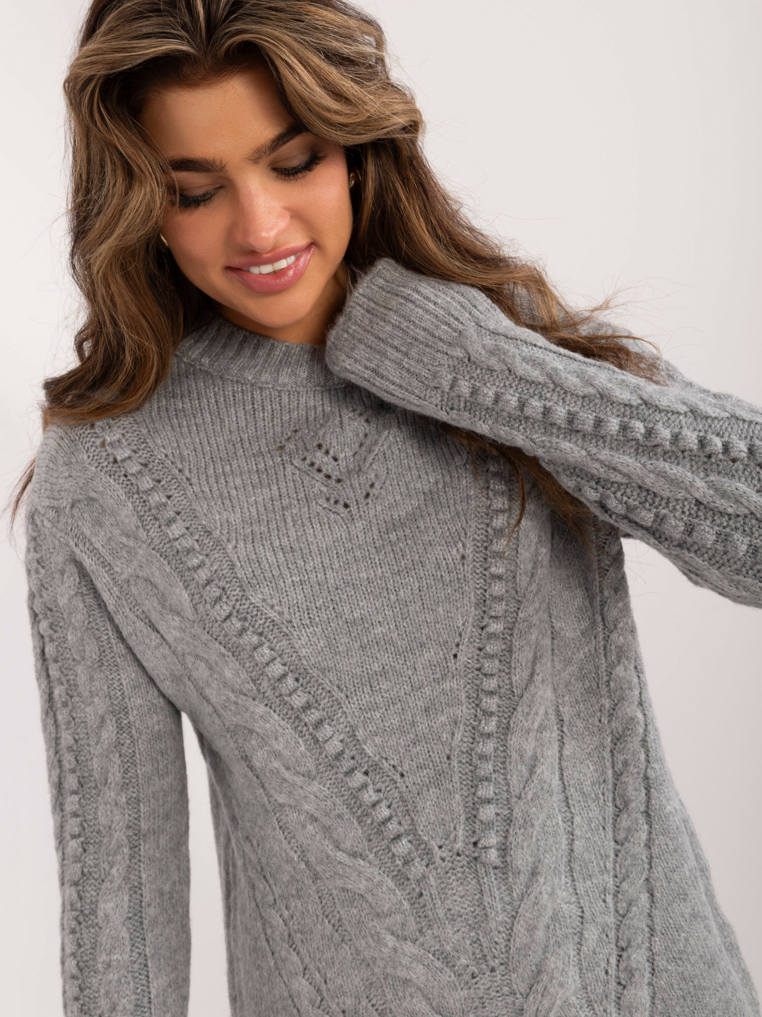 Sweter Szary - obrazek 2