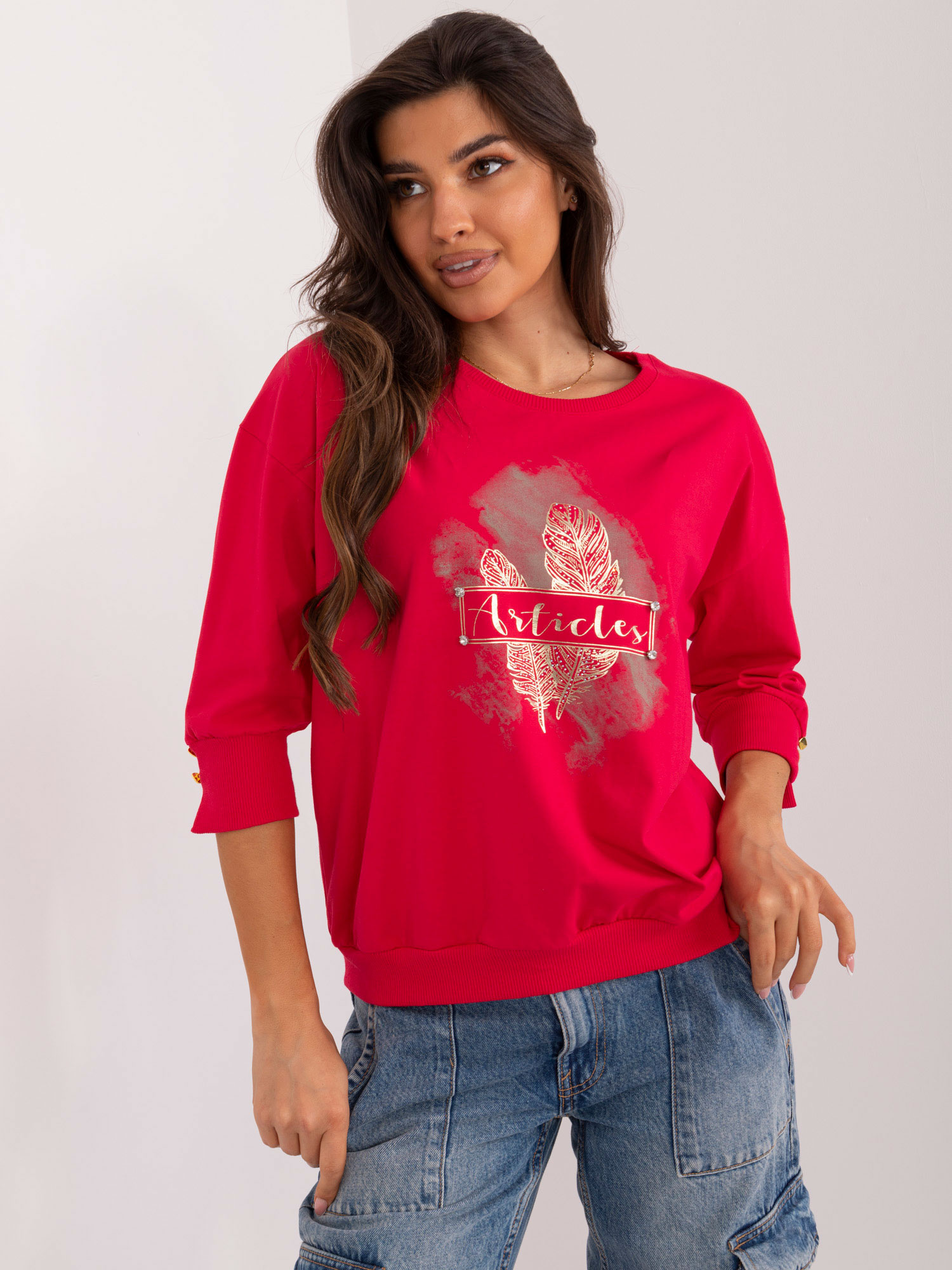 Bluzka Czerwony - obrazek 2