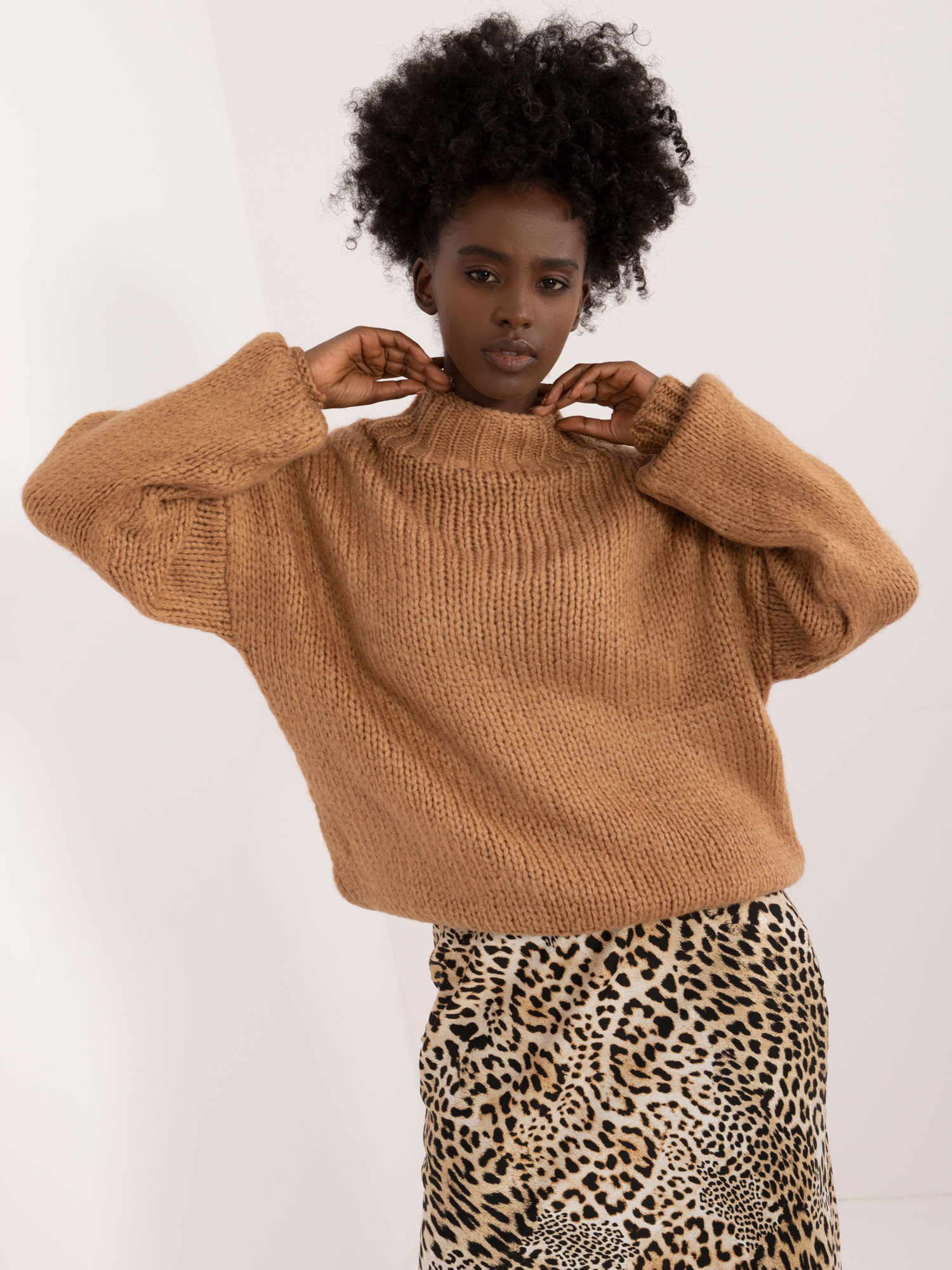 Sweter Jasny brązowy - obrazek 2