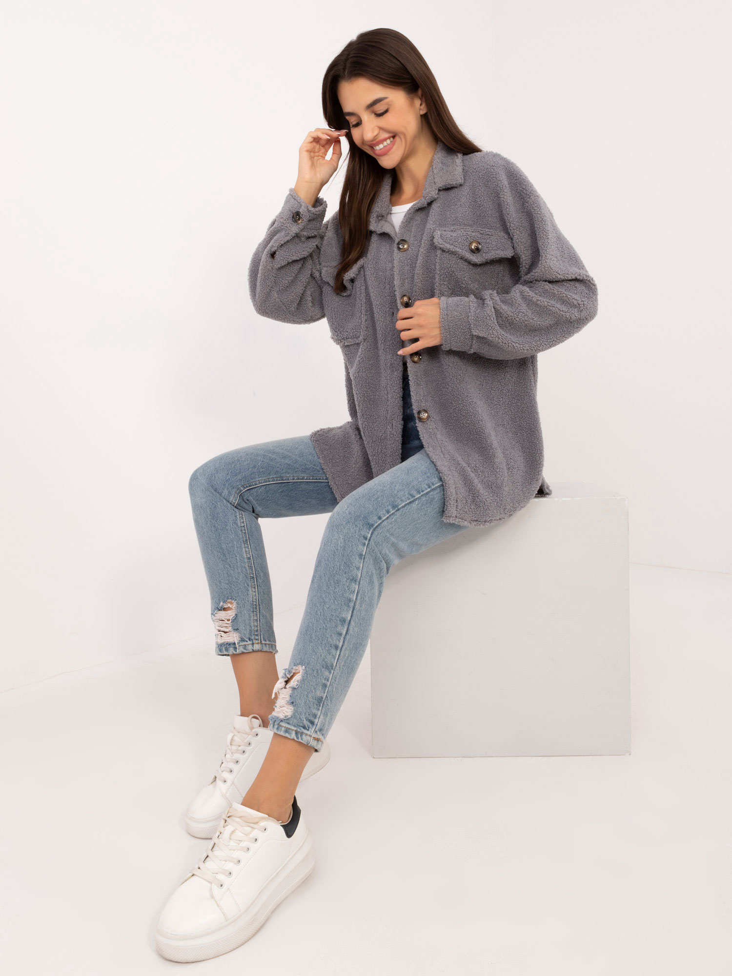 Koszula Ciemny szary - obrazek 2