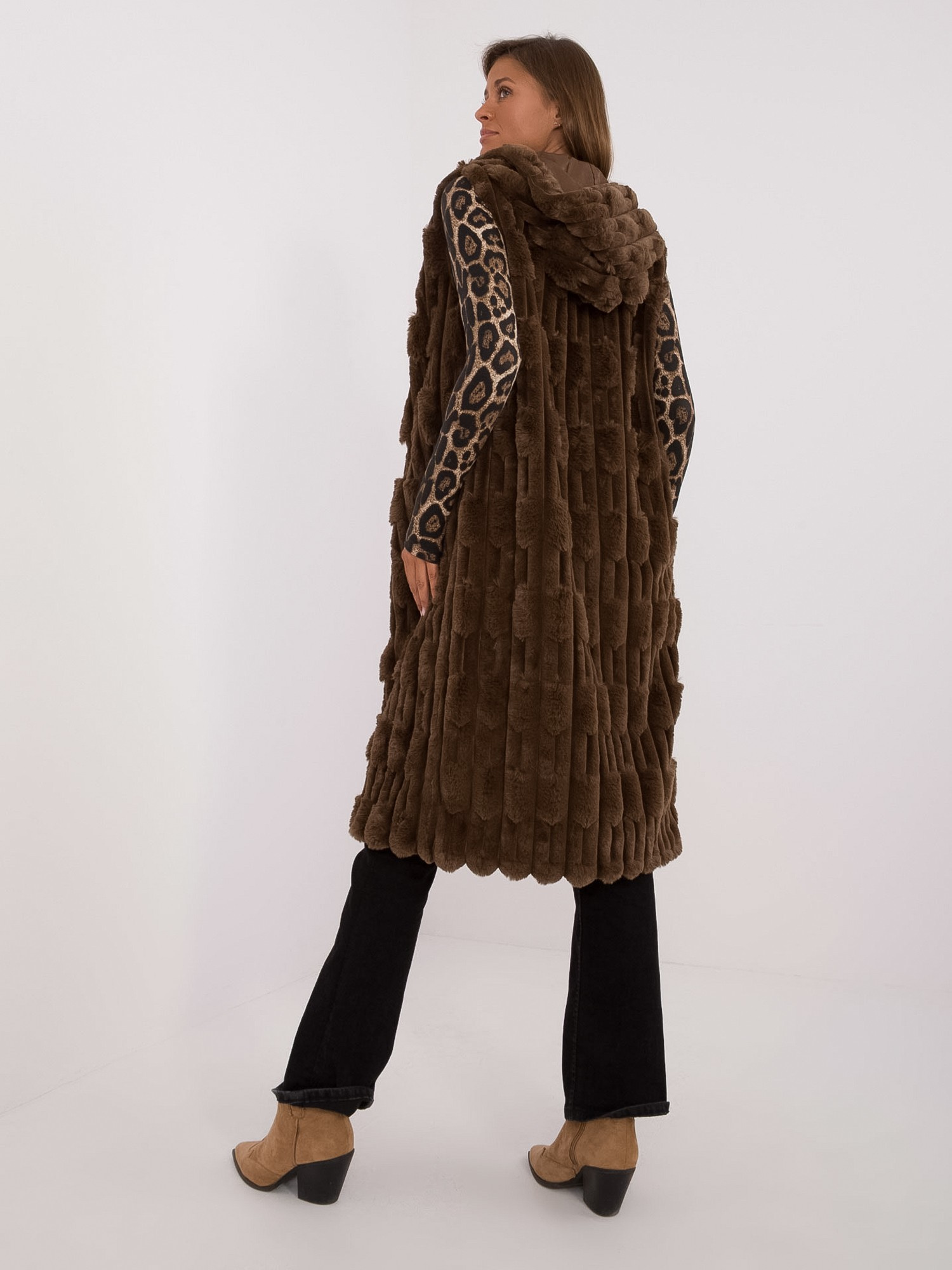 Kamizelka Ciemny brązowy - obrazek 2