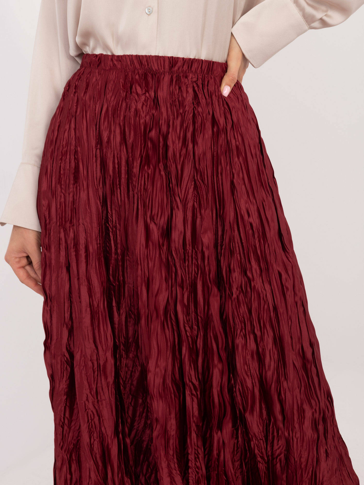 Spódnica Bordowy - obrazek 2