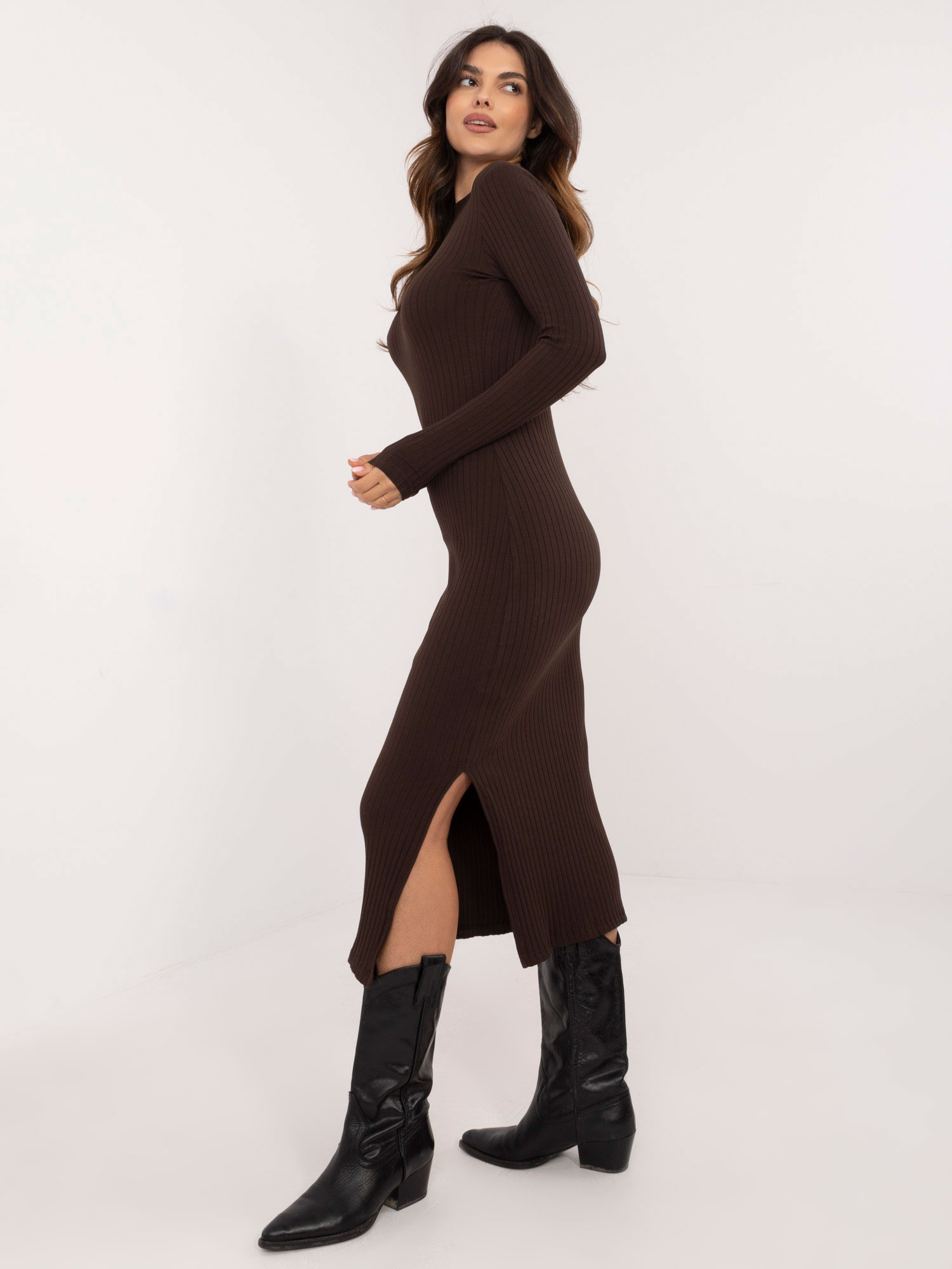 Sukienka Ciemny brązowy - obrazek 2