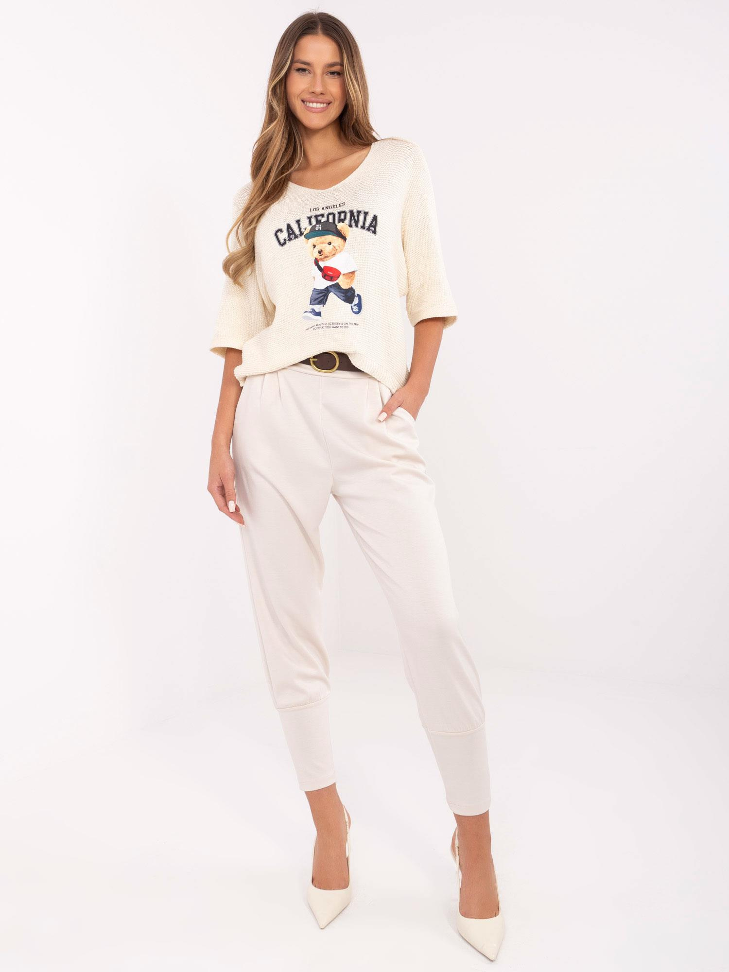 Spodnie Jasny beżowy - obrazek 2