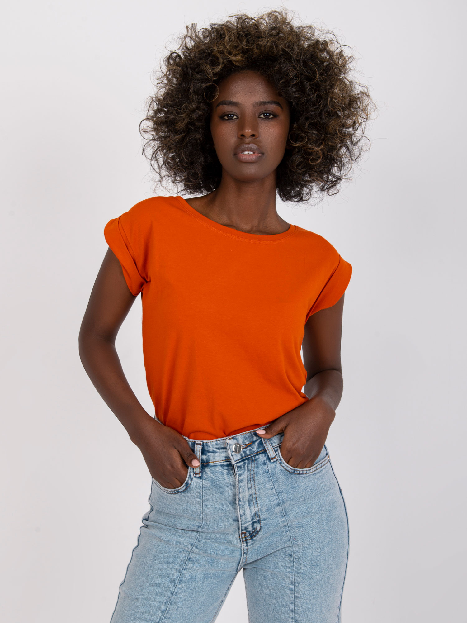 T-shirt Ciemny pomarańczowy - obrazek 2