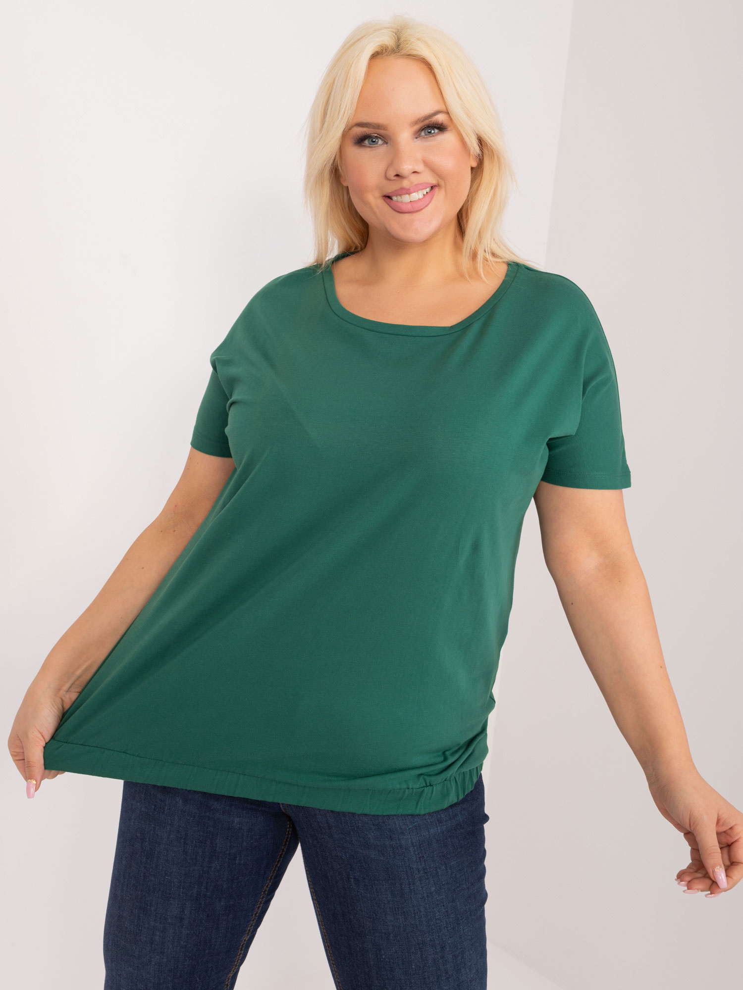 Bluzka Ciemny zielony - obrazek 2