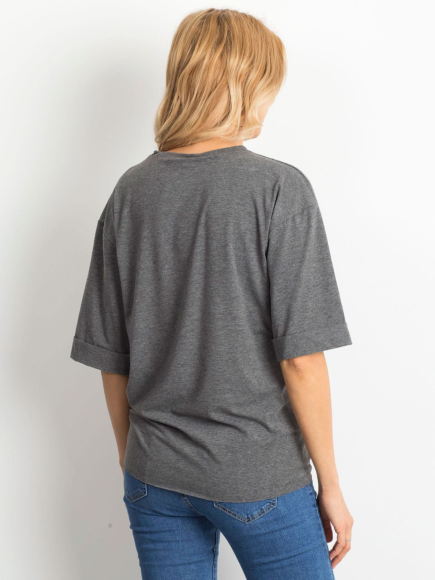 Bluzka Ciemny szary - obrazek 2