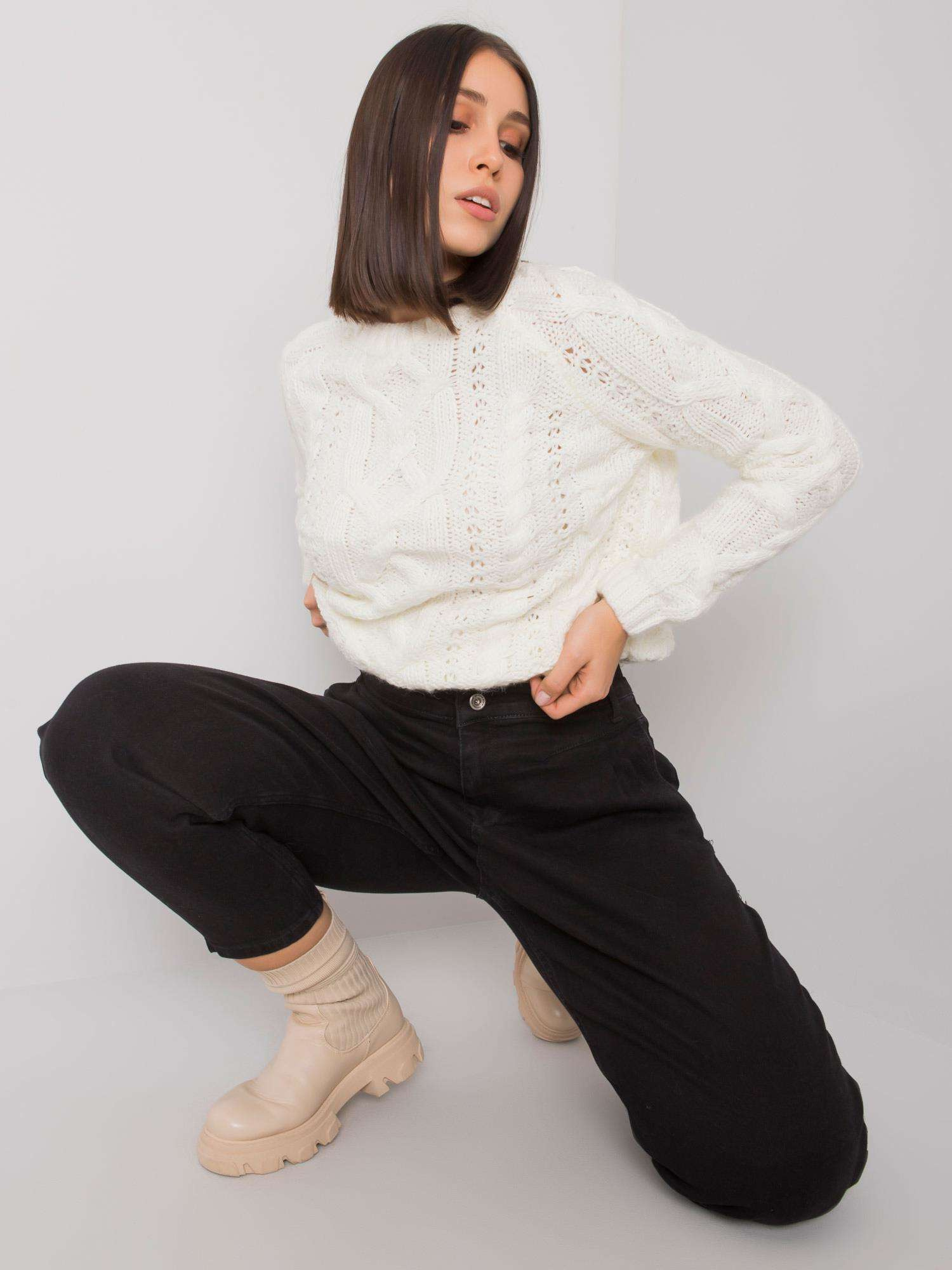 Spodnie jeans Czarny - obrazek 2