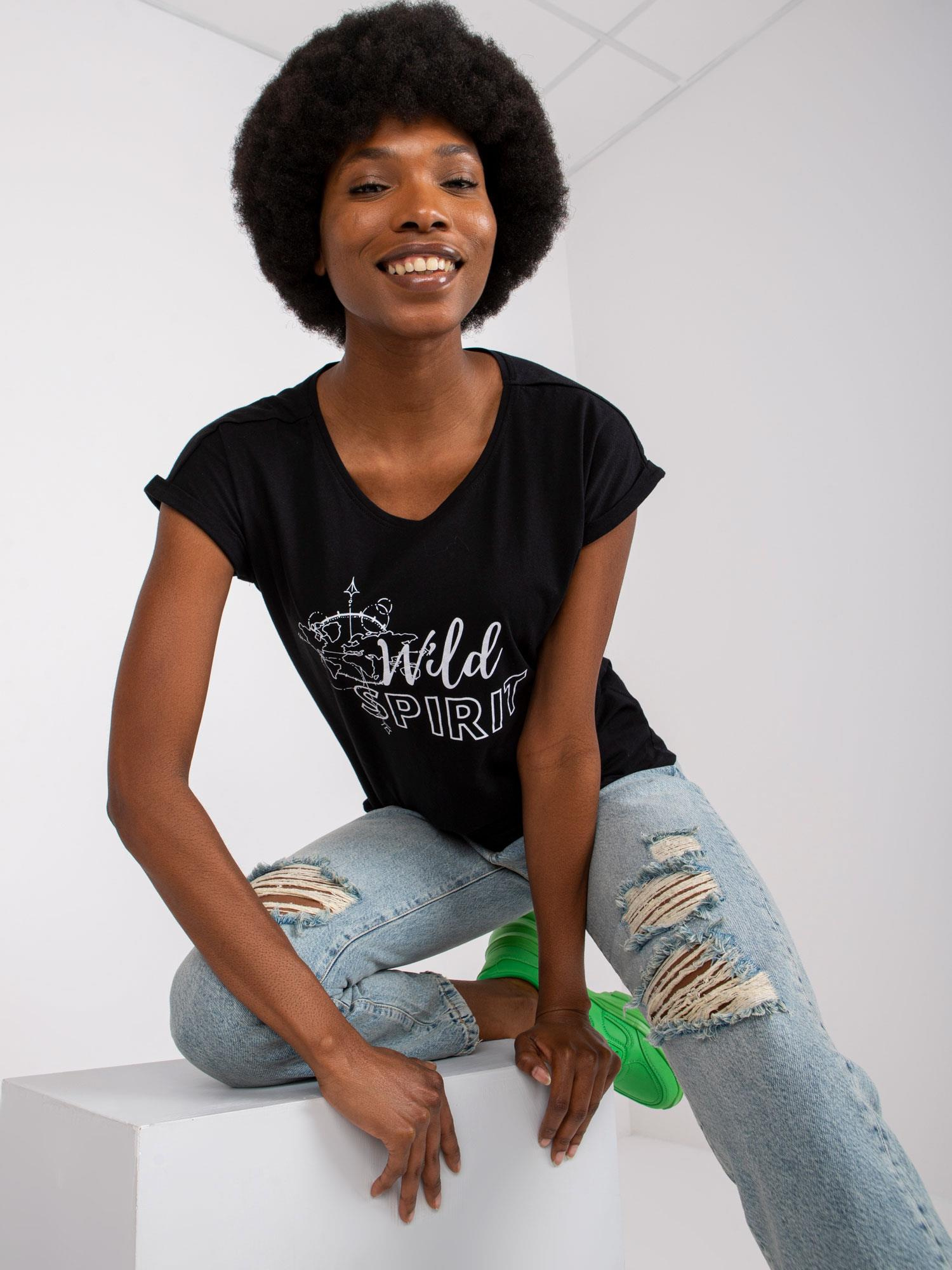 T-shirt Czarny - obrazek 2