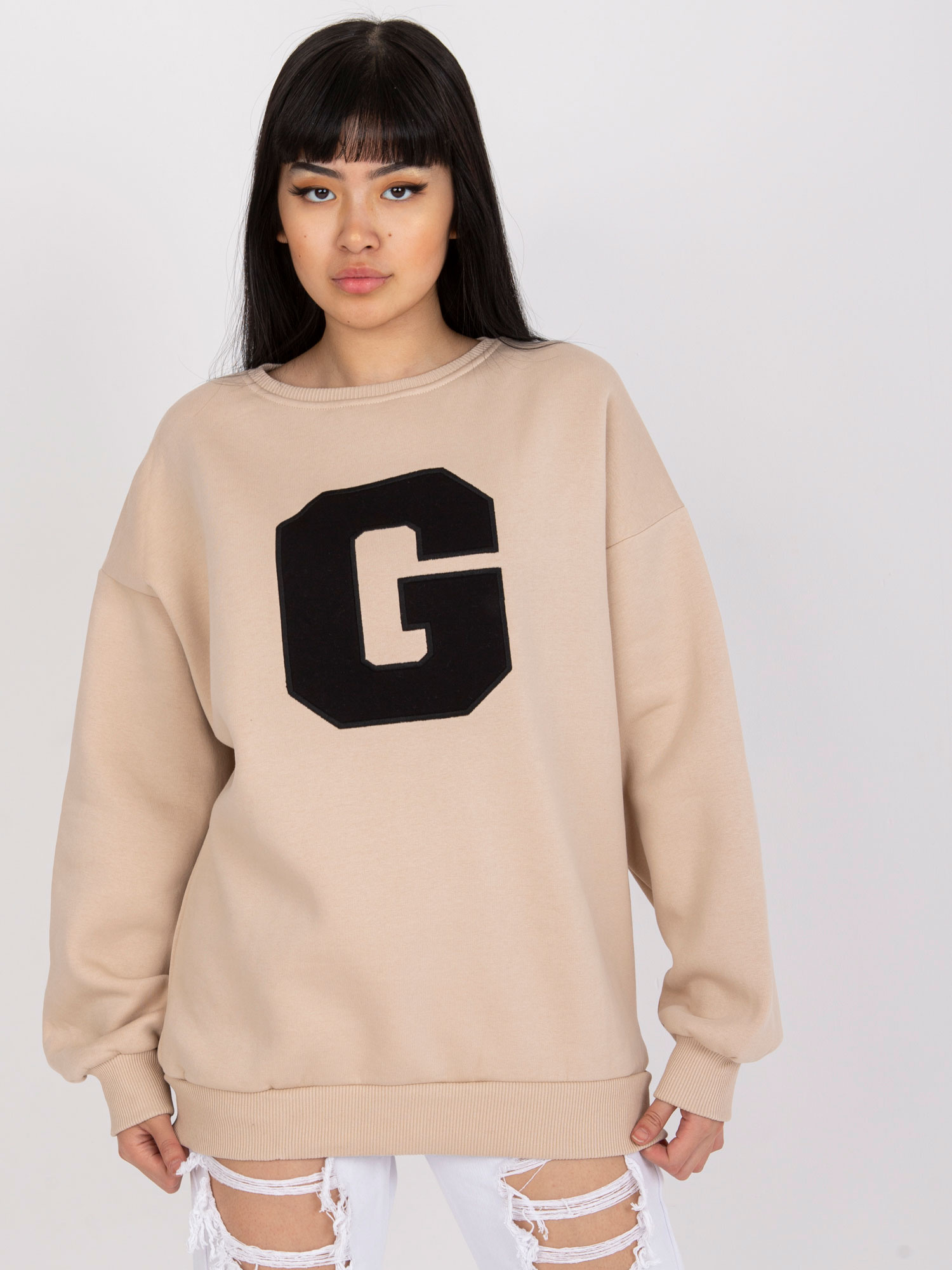 Bluza Beżowy - obrazek 2