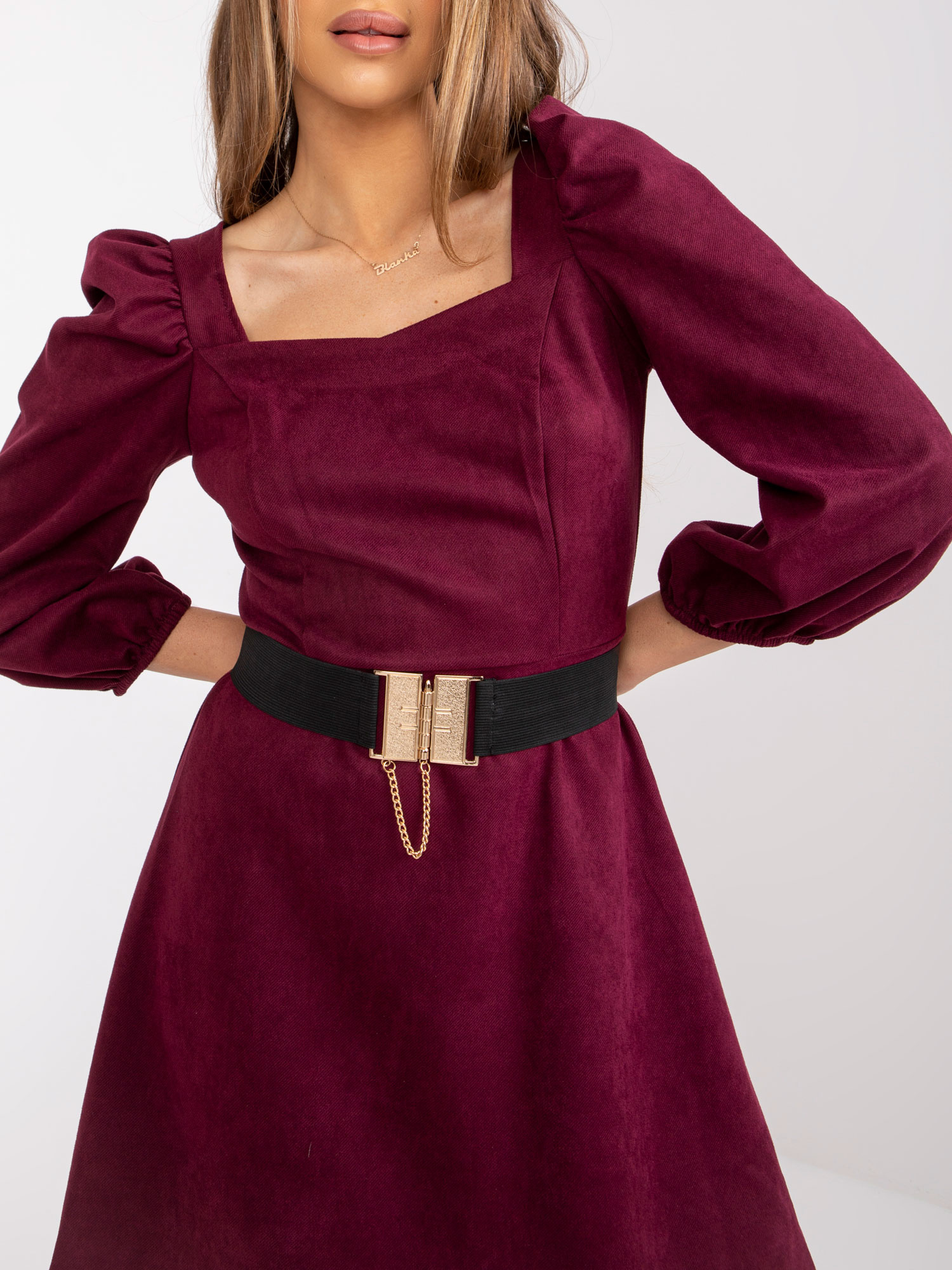 Sukienka Bordowy - obrazek 2