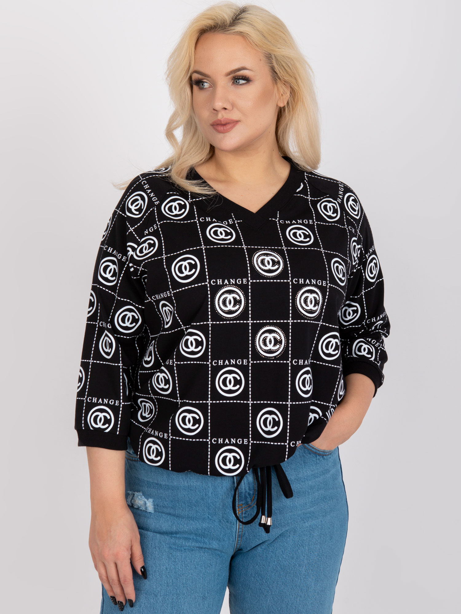 Bluzka Czarny - obrazek 2