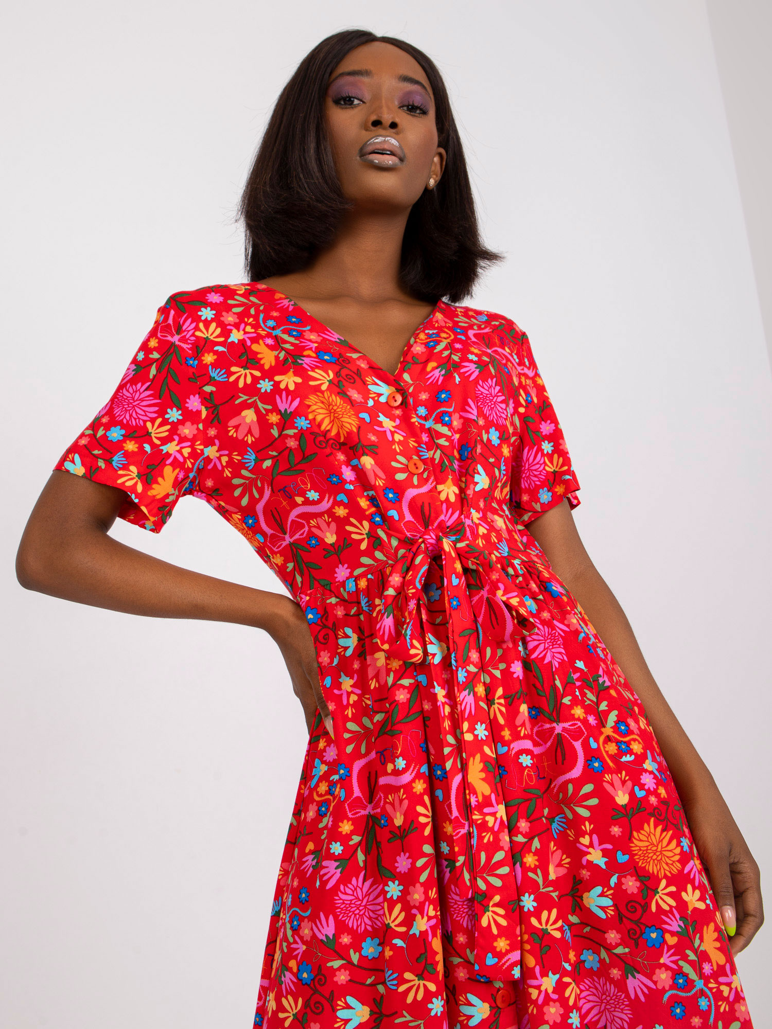 Sukienka Czerwony - obrazek 2