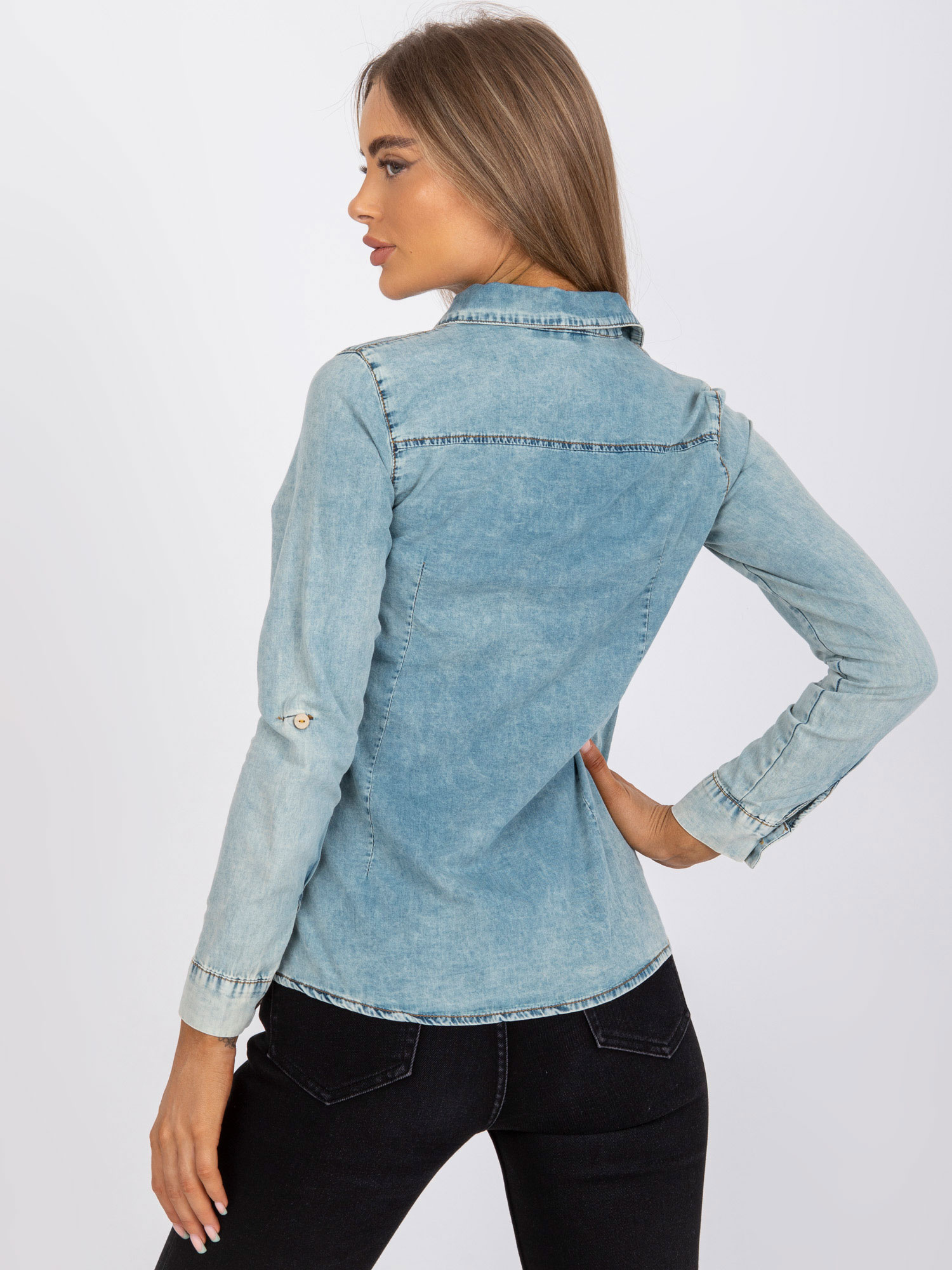 Koszula Jasny niebieski - obrazek 2