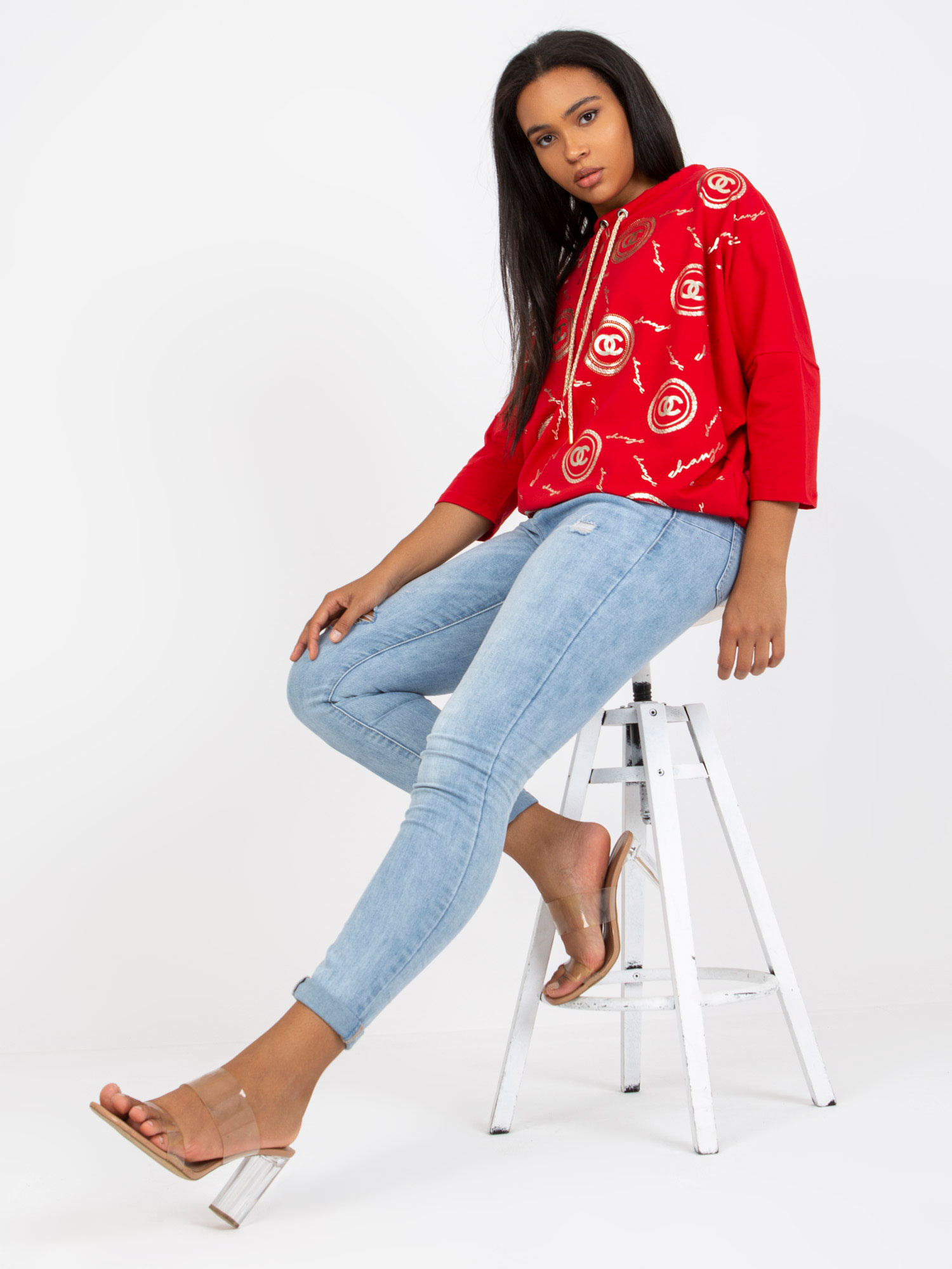 Bluzka Czerwony - obrazek 2