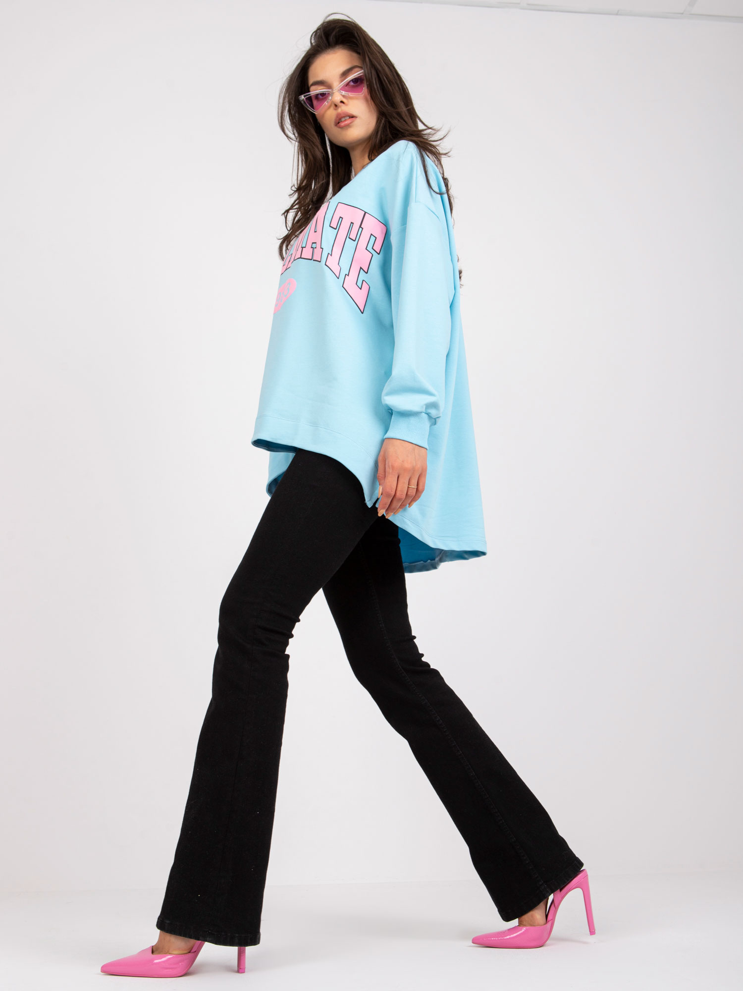 Bluza Jasny niebieski - obrazek 2