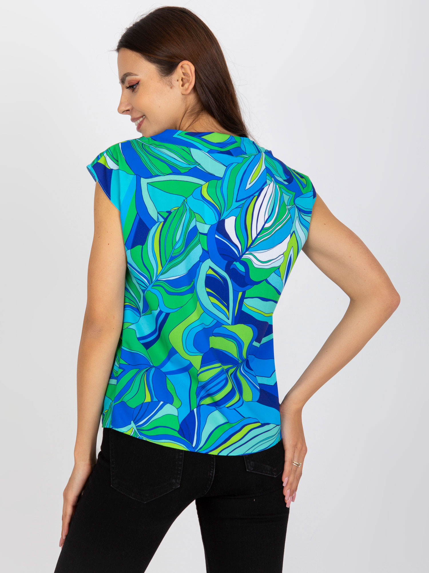 Bluzka Niebieski - obrazek 2