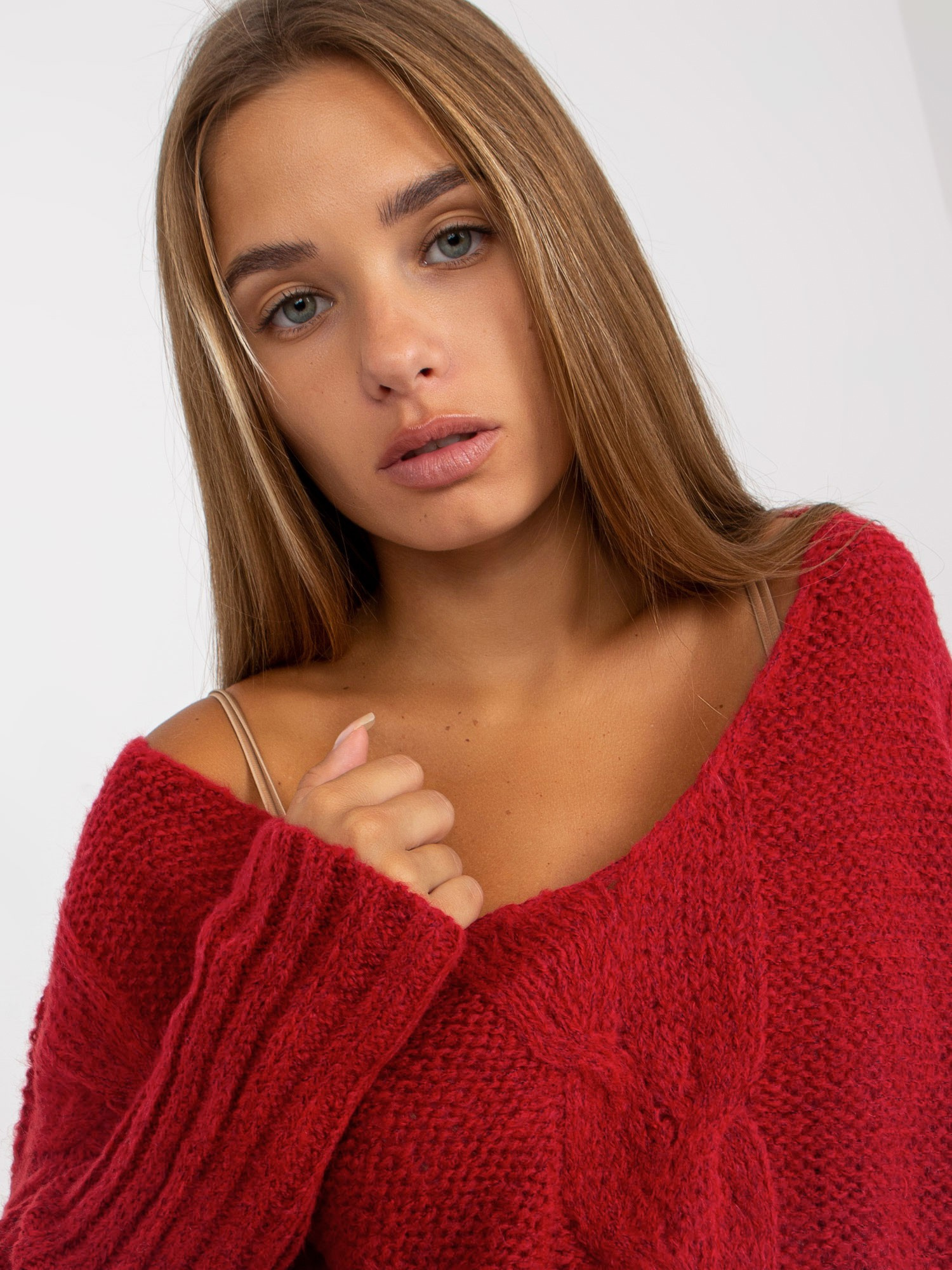 Sweter Czerwony - obrazek 3