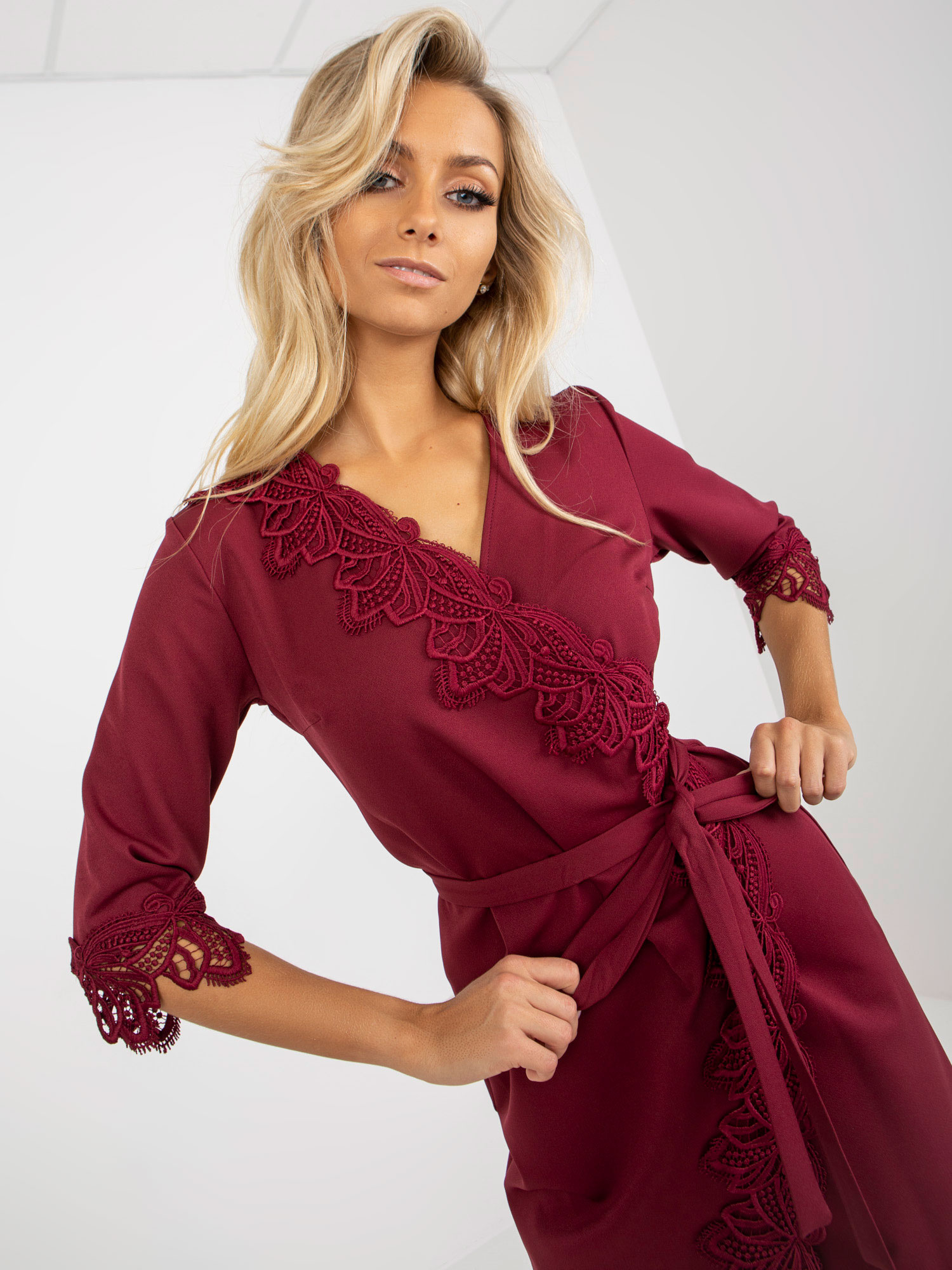 Sukienka Bordowy - obrazek 3