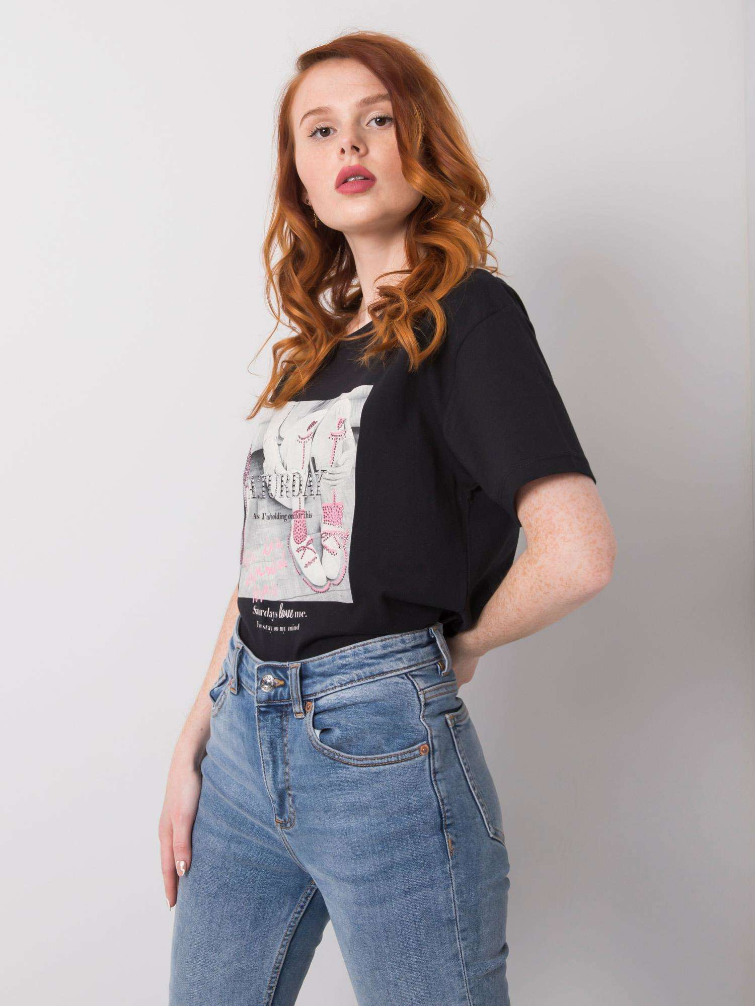 T-shirt Czarny - obrazek 3