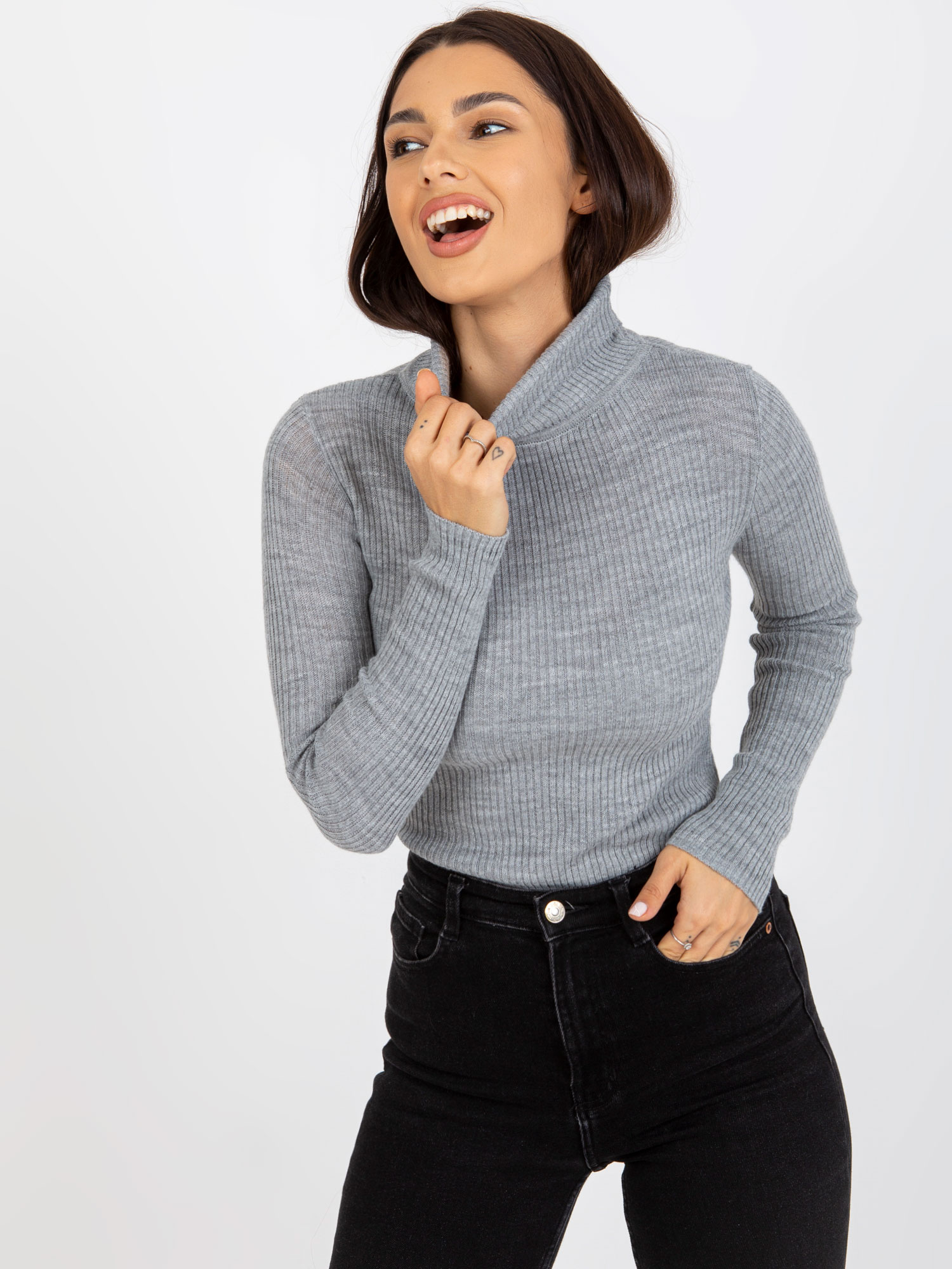 Sweter Szary - obrazek 3