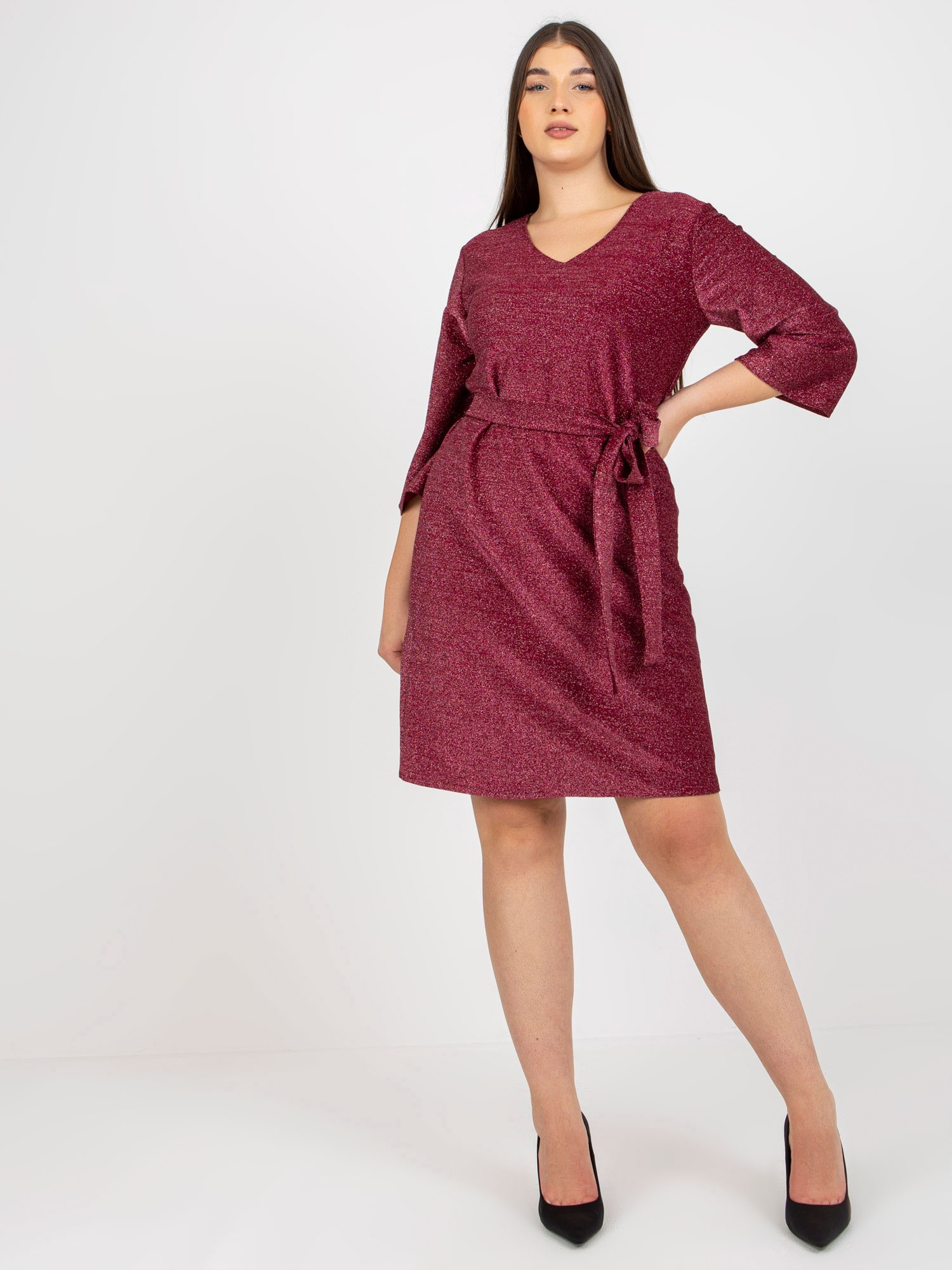 Sukienka Bordowy - obrazek 3