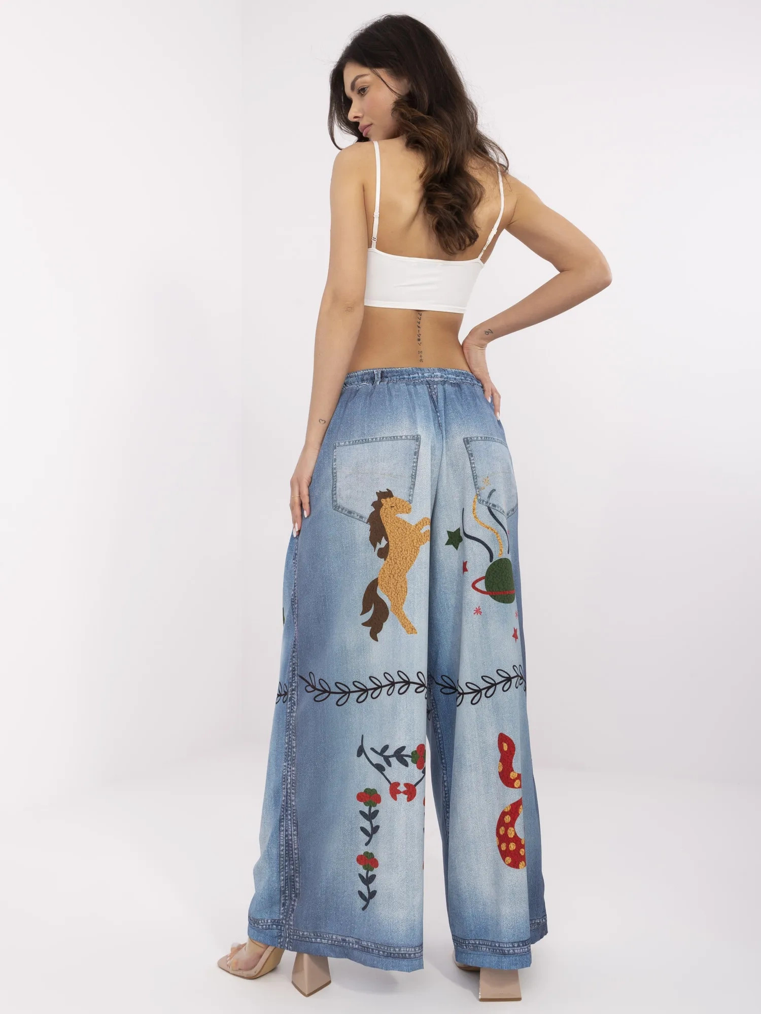 Spodnie Niebieski - obrazek 3