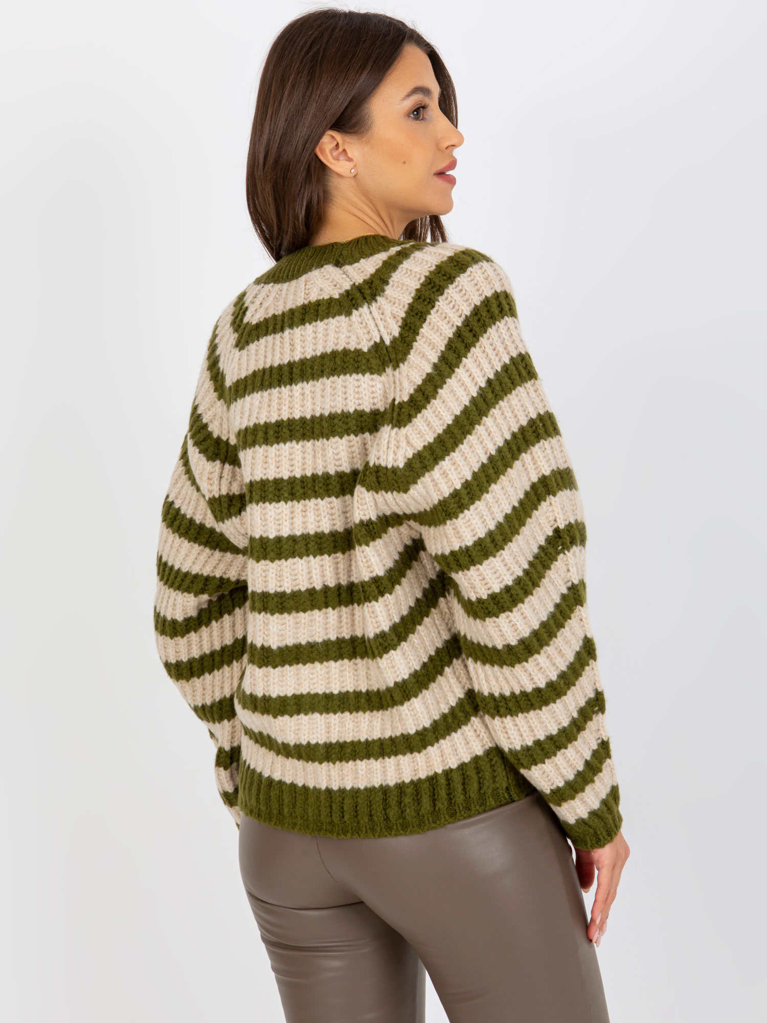Sweter Khaki - obrazek 3