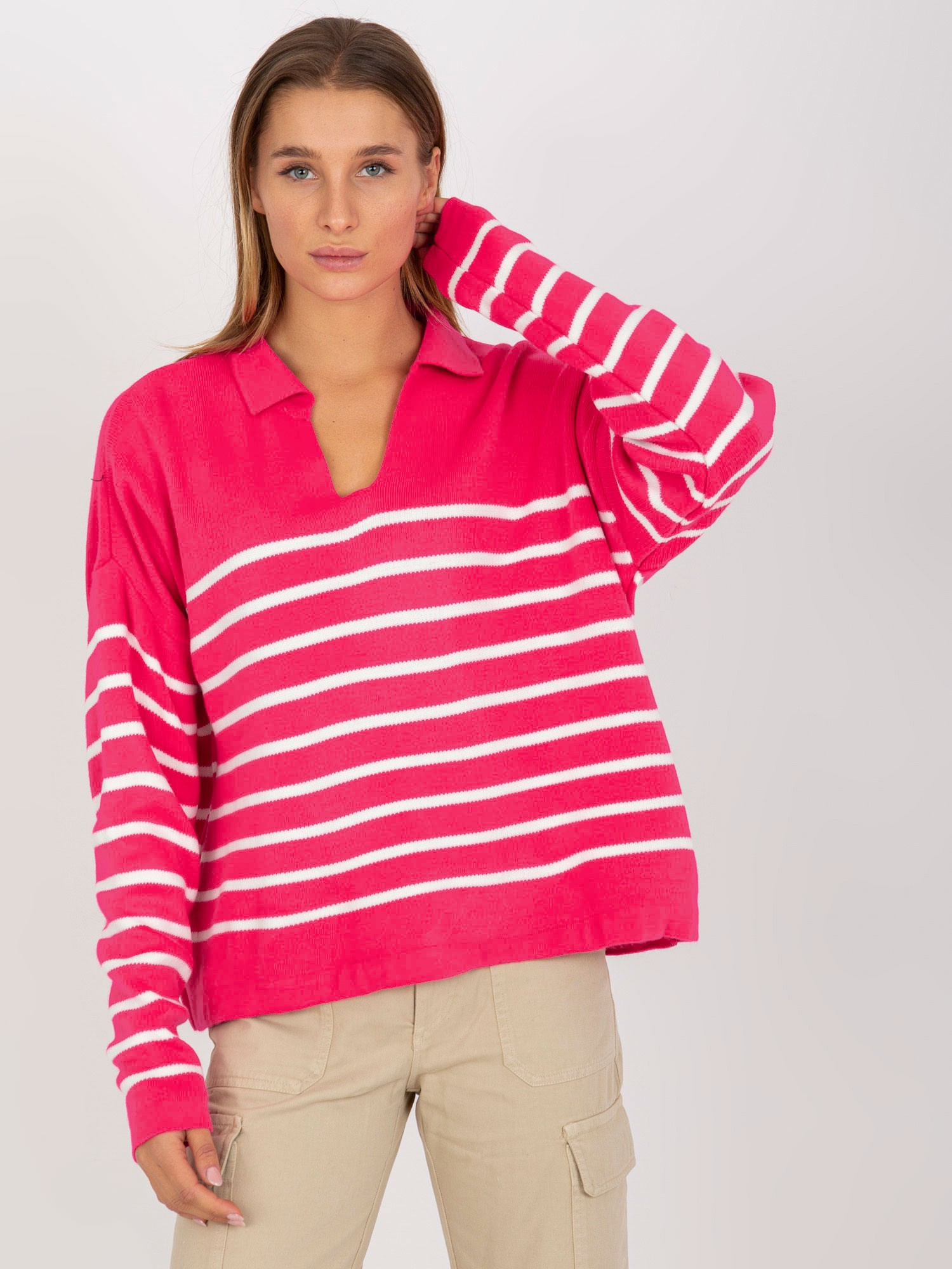 Sweter Fuksjowy - obrazek 3