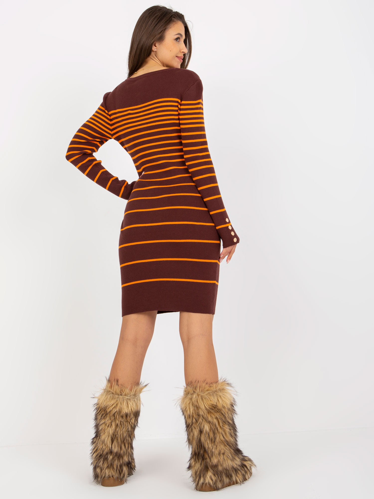 Sukienka Ciemny brązowy - obrazek 3