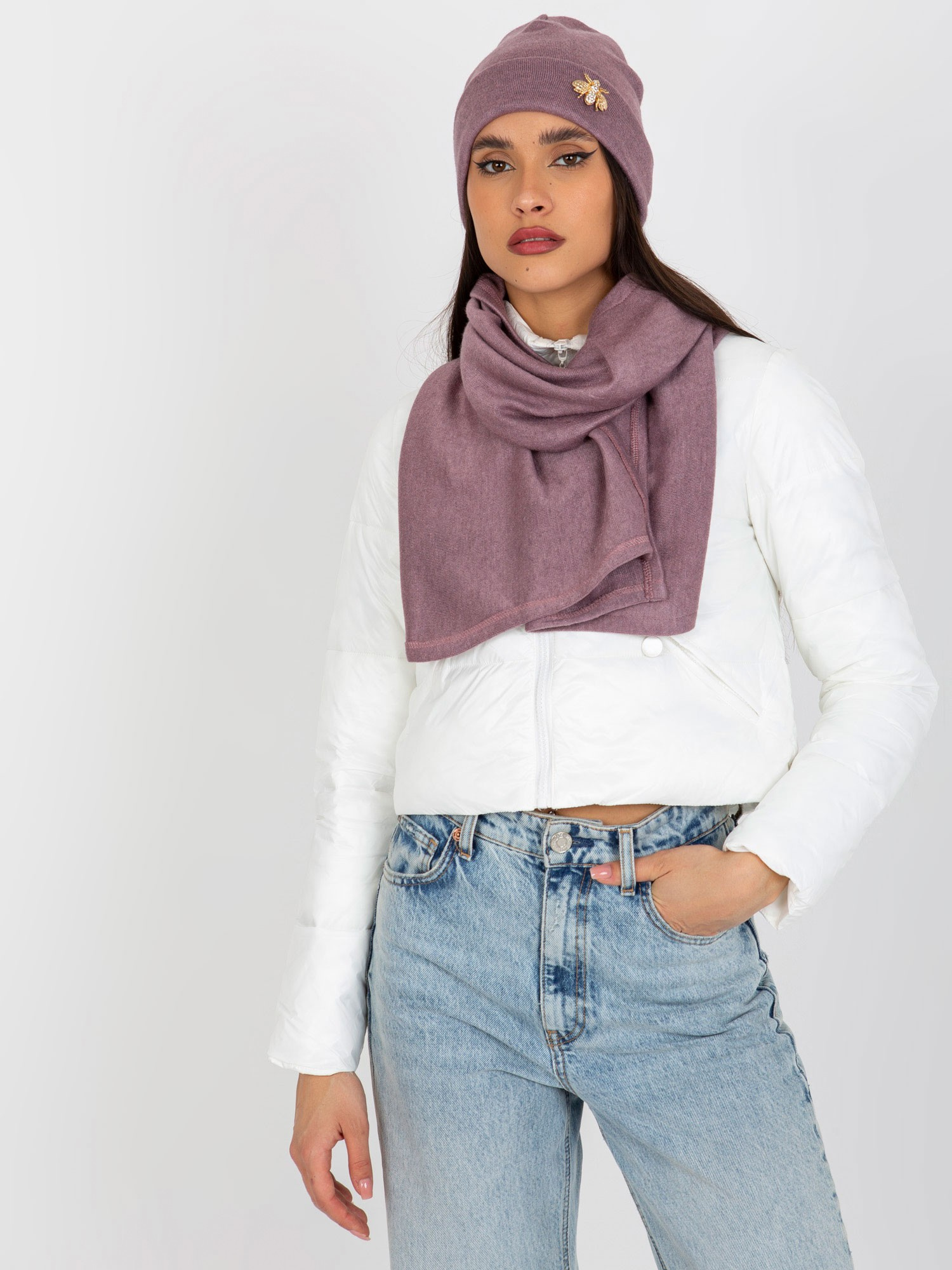 Komplet Ciemny fioletowy - obrazek 3