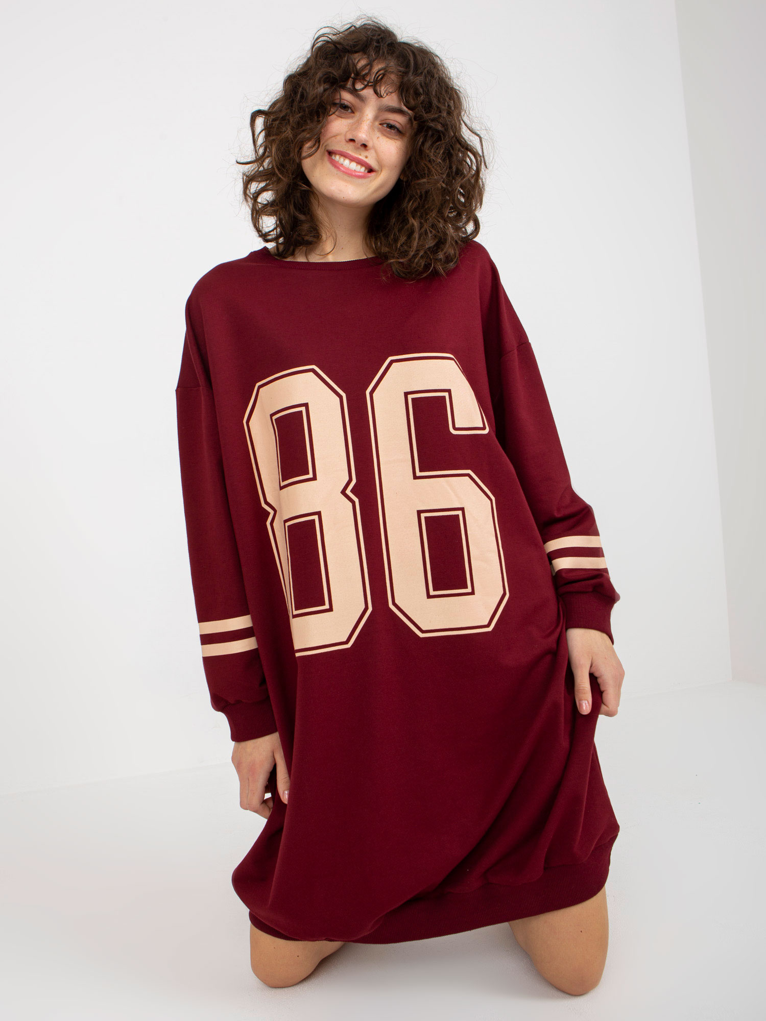 Sukienka Bordowy - obrazek 3