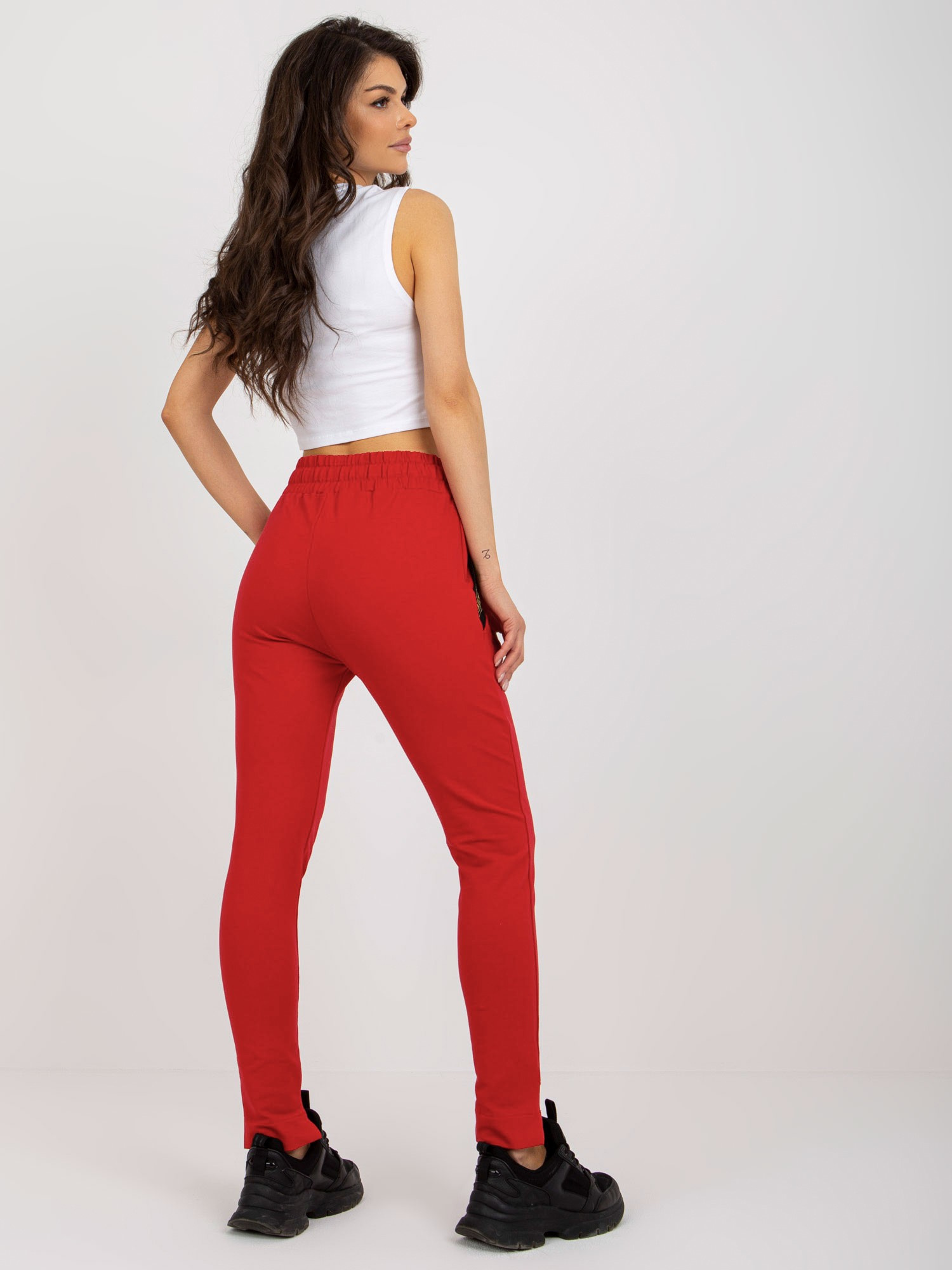 Spodnie dresowe Czerwony - obrazek 3