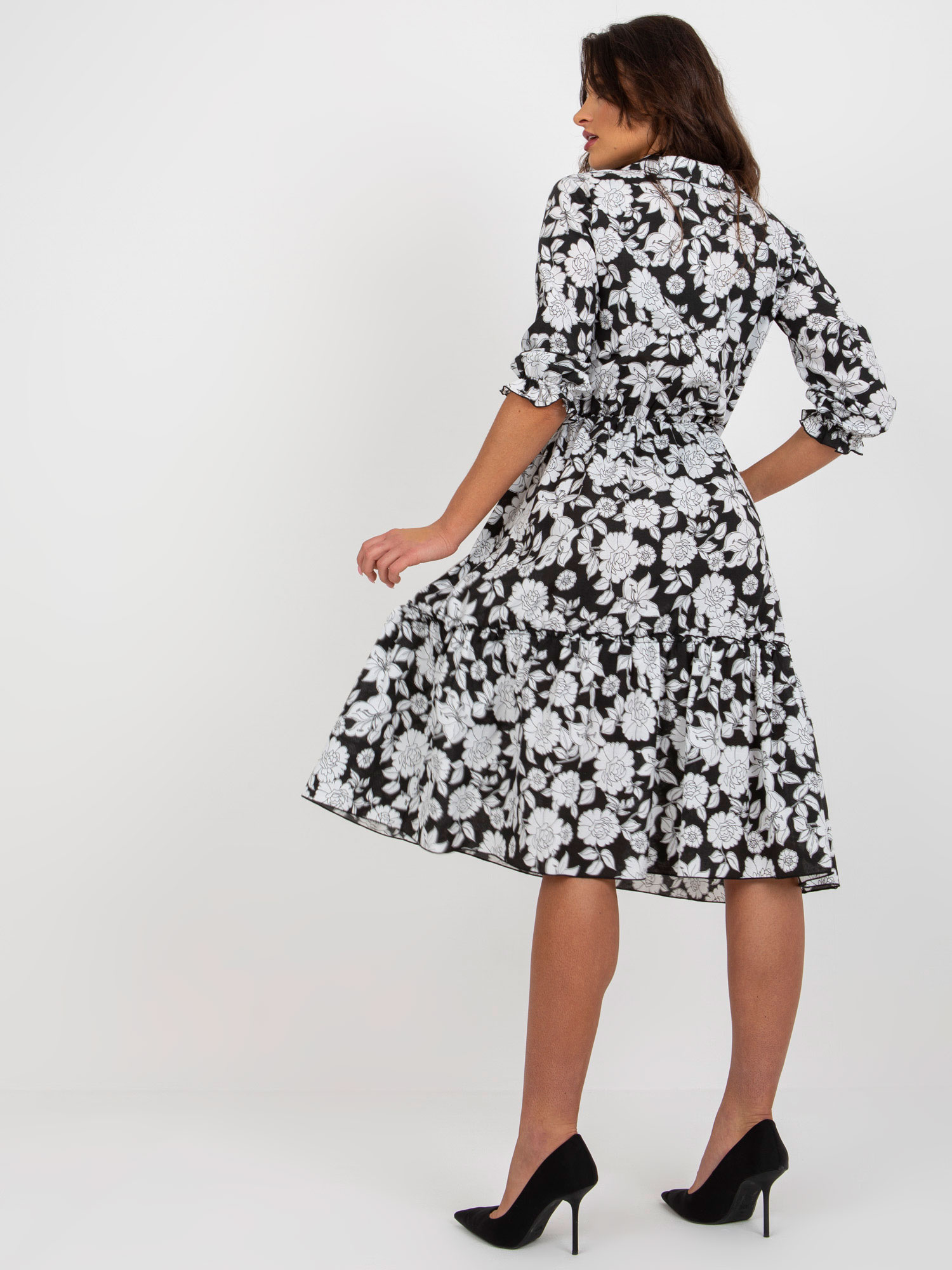 Sukienka Czarno-biały - obrazek 3