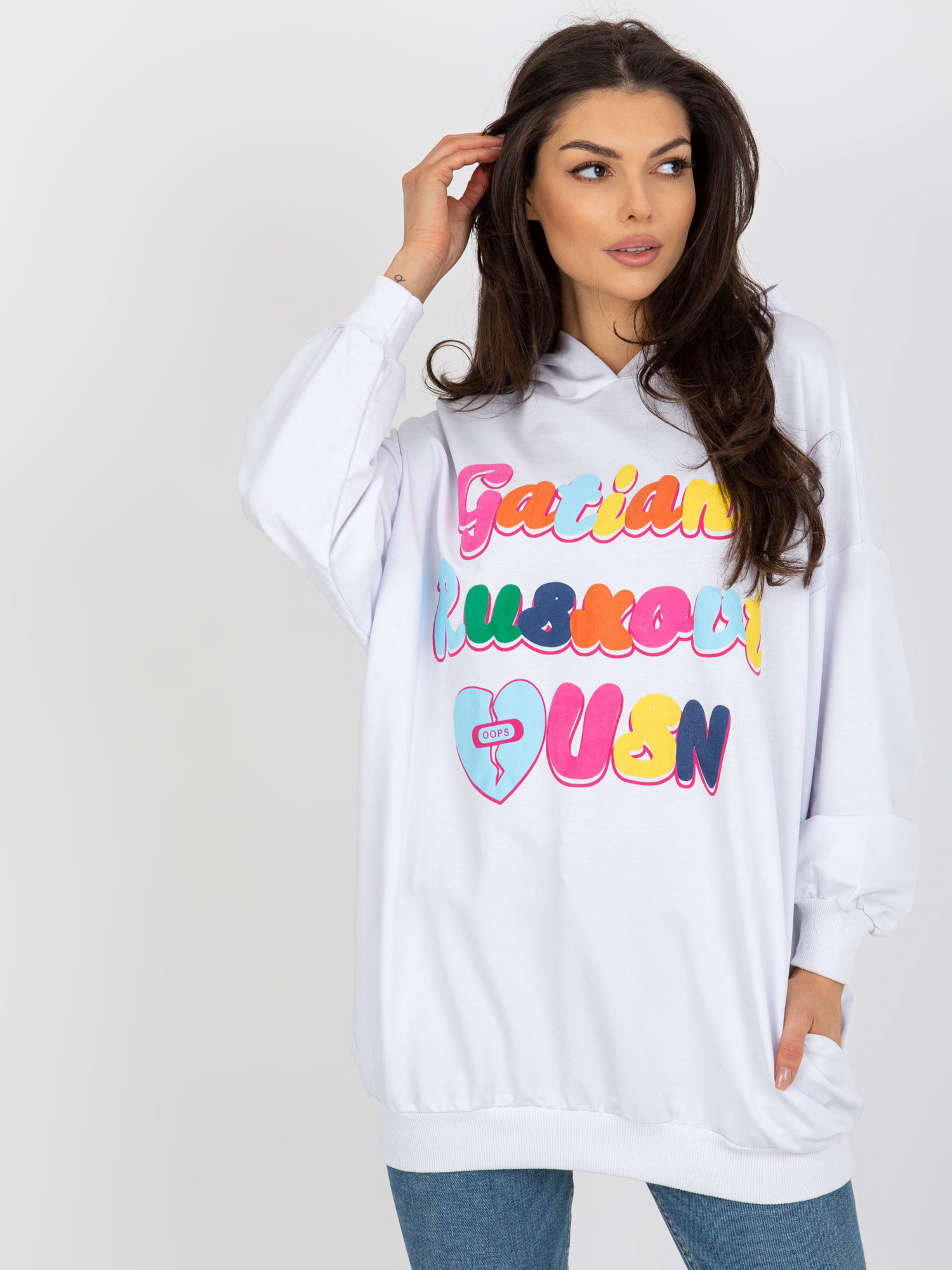 Bluza Biały - obrazek 3