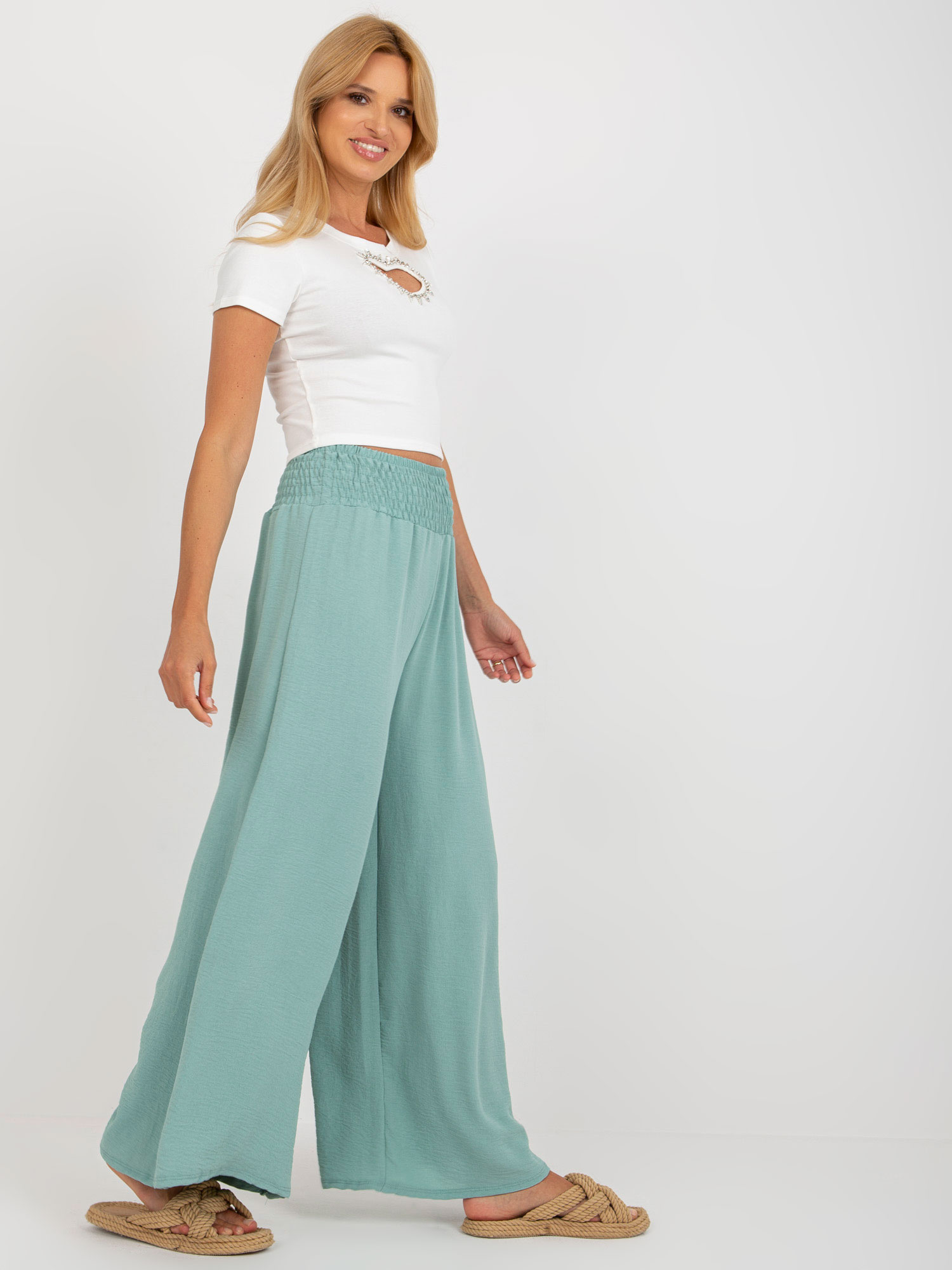 Spodnie Pistacjowy - obrazek 3