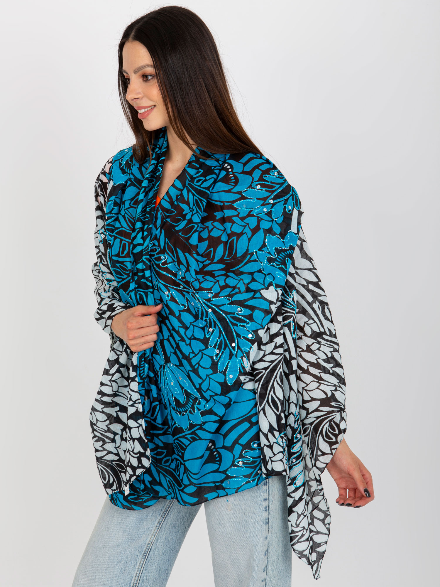 Pareo Czarno-niebieski - obrazek 3