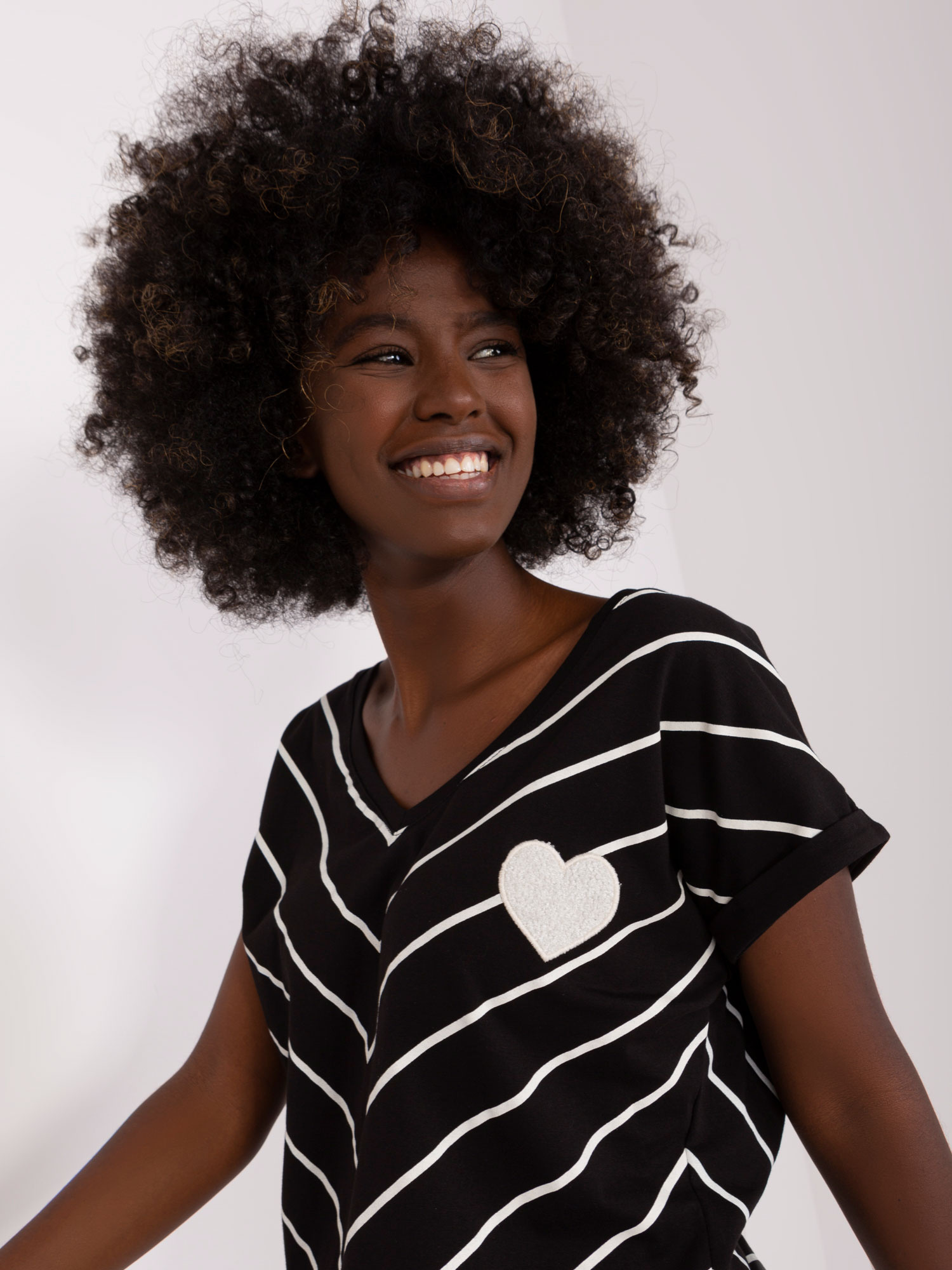 Bluzka Czarno-biały - obrazek 3