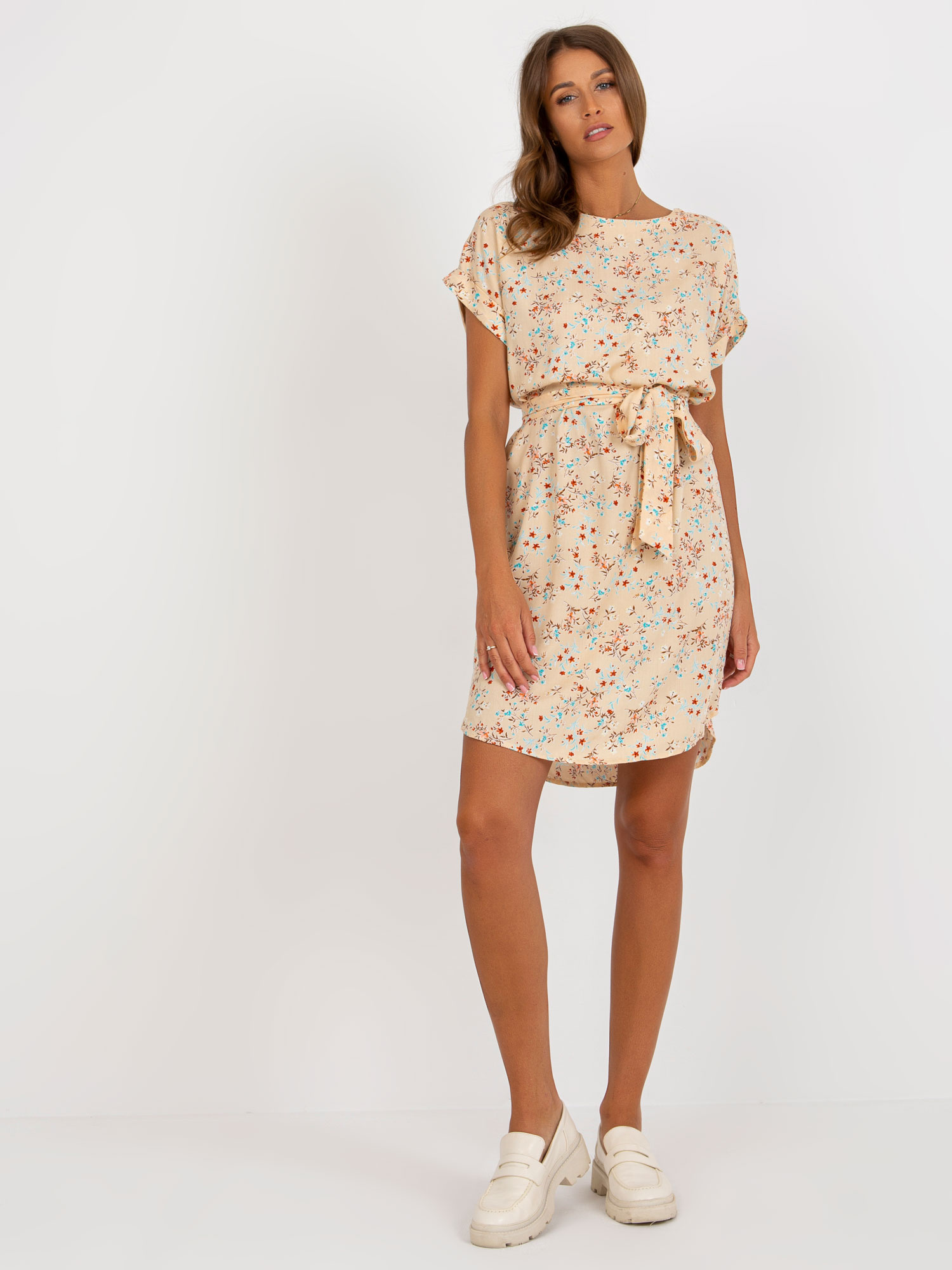 Sukienka Beżowy - obrazek 3