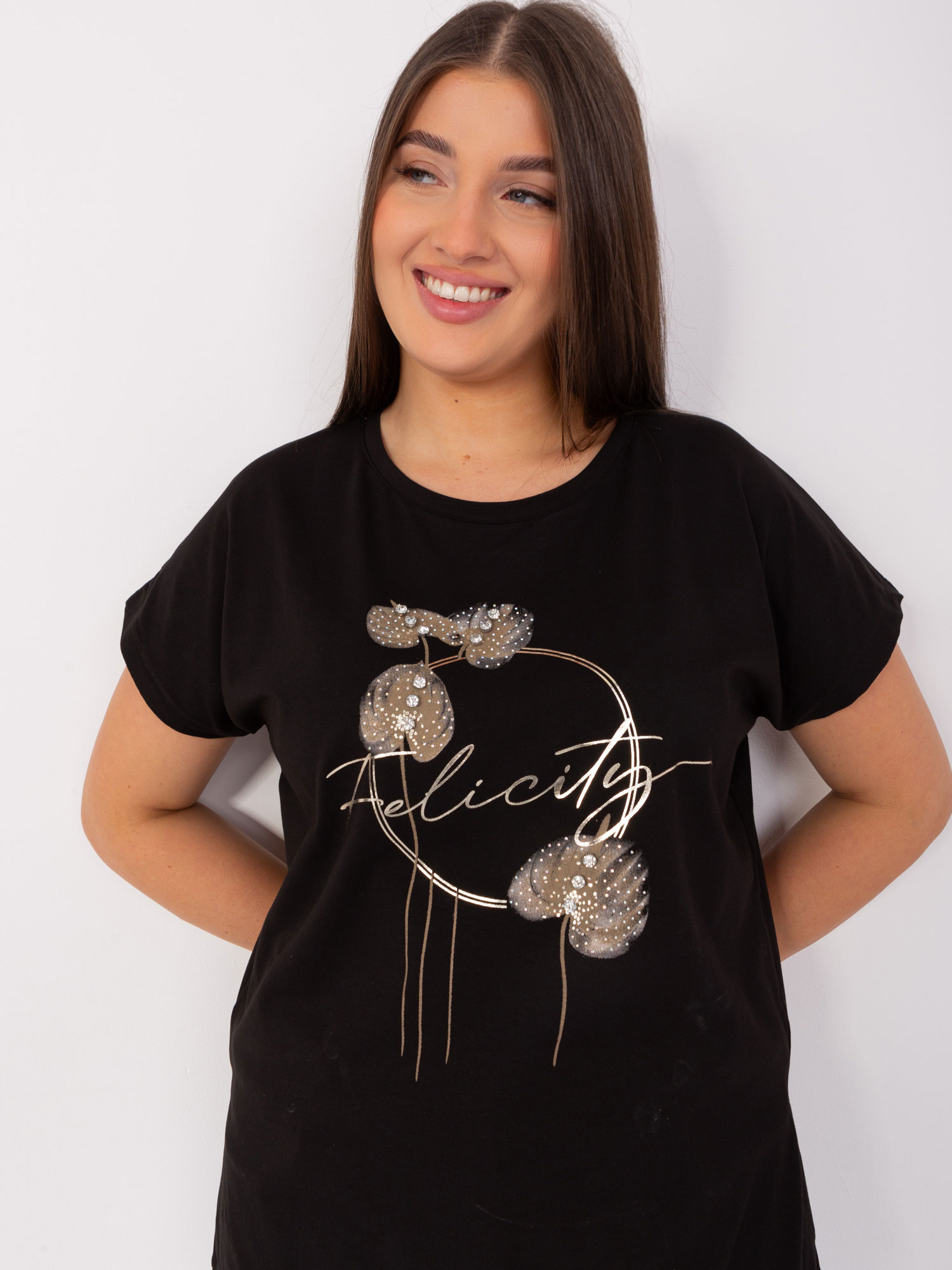 Bluzka Czarny - obrazek 3