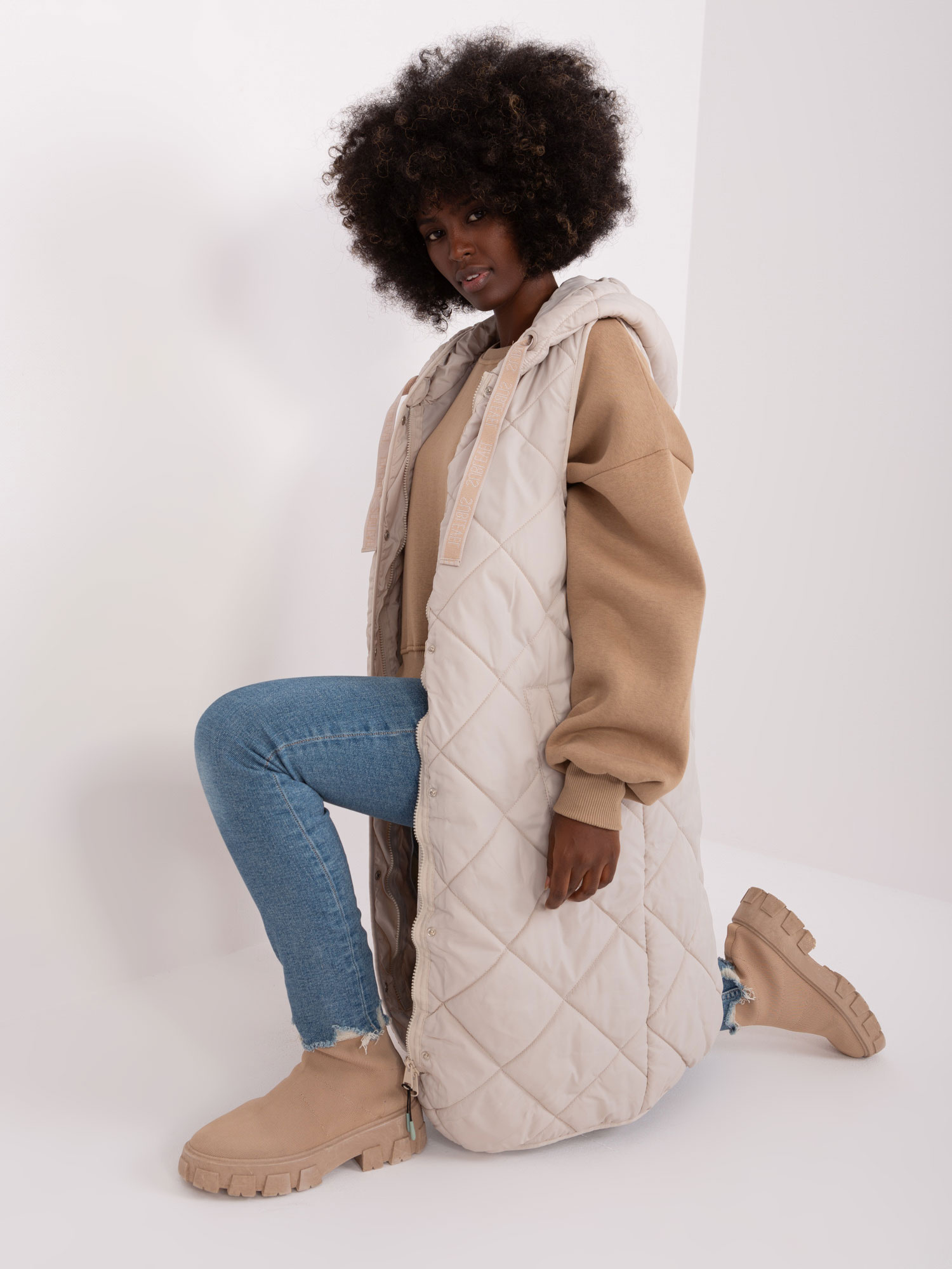 Kamizelka Jasny beżowy - obrazek 3