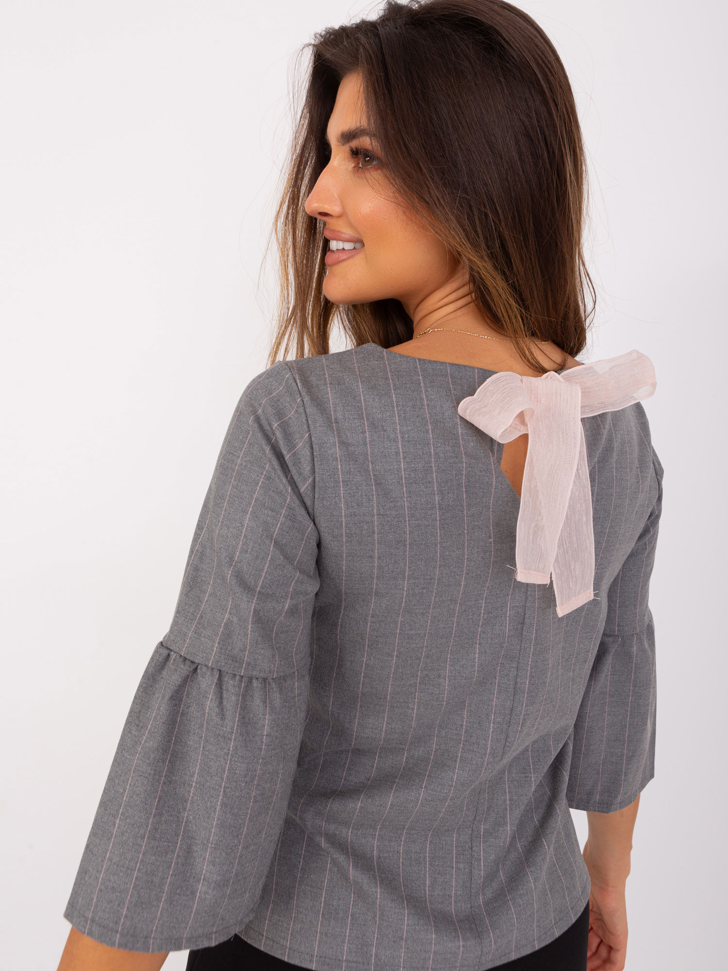 Bluzka Szaro-różowy - obrazek 3