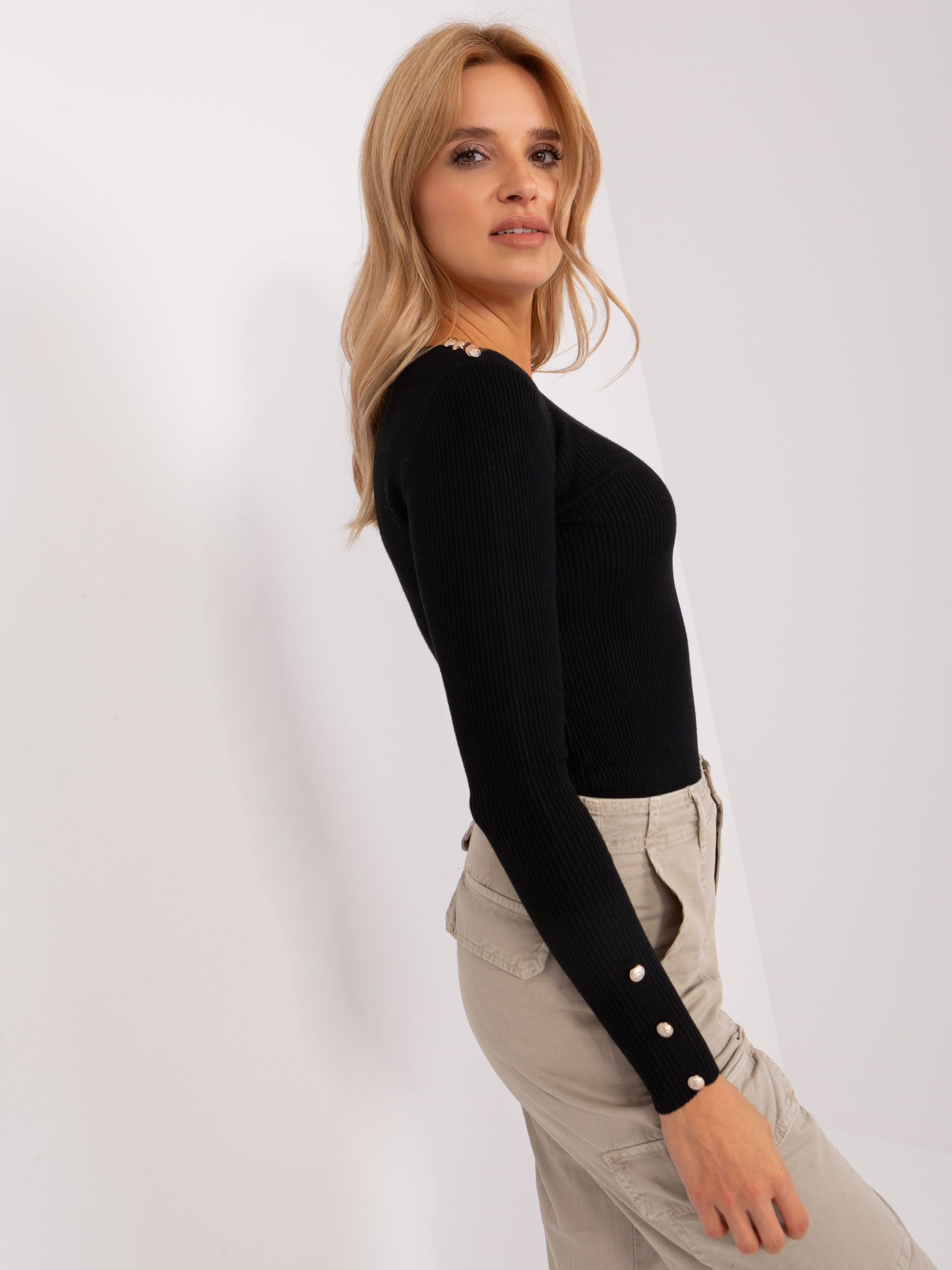 Sweter Czarny - obrazek 3