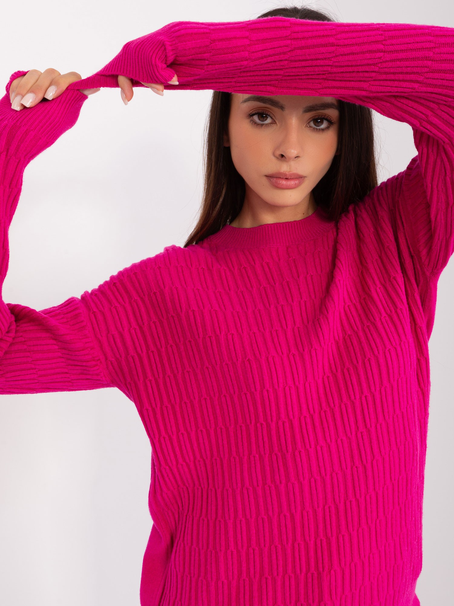 Sweter Fuksjowy - obrazek 3