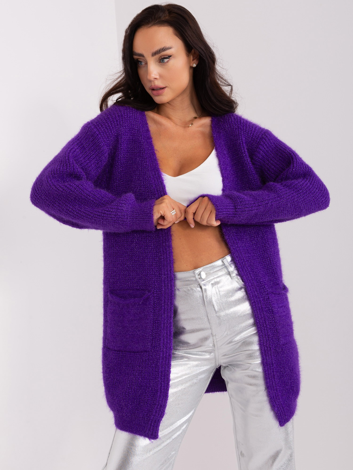 Kardigan Fioletowy - obrazek 3
