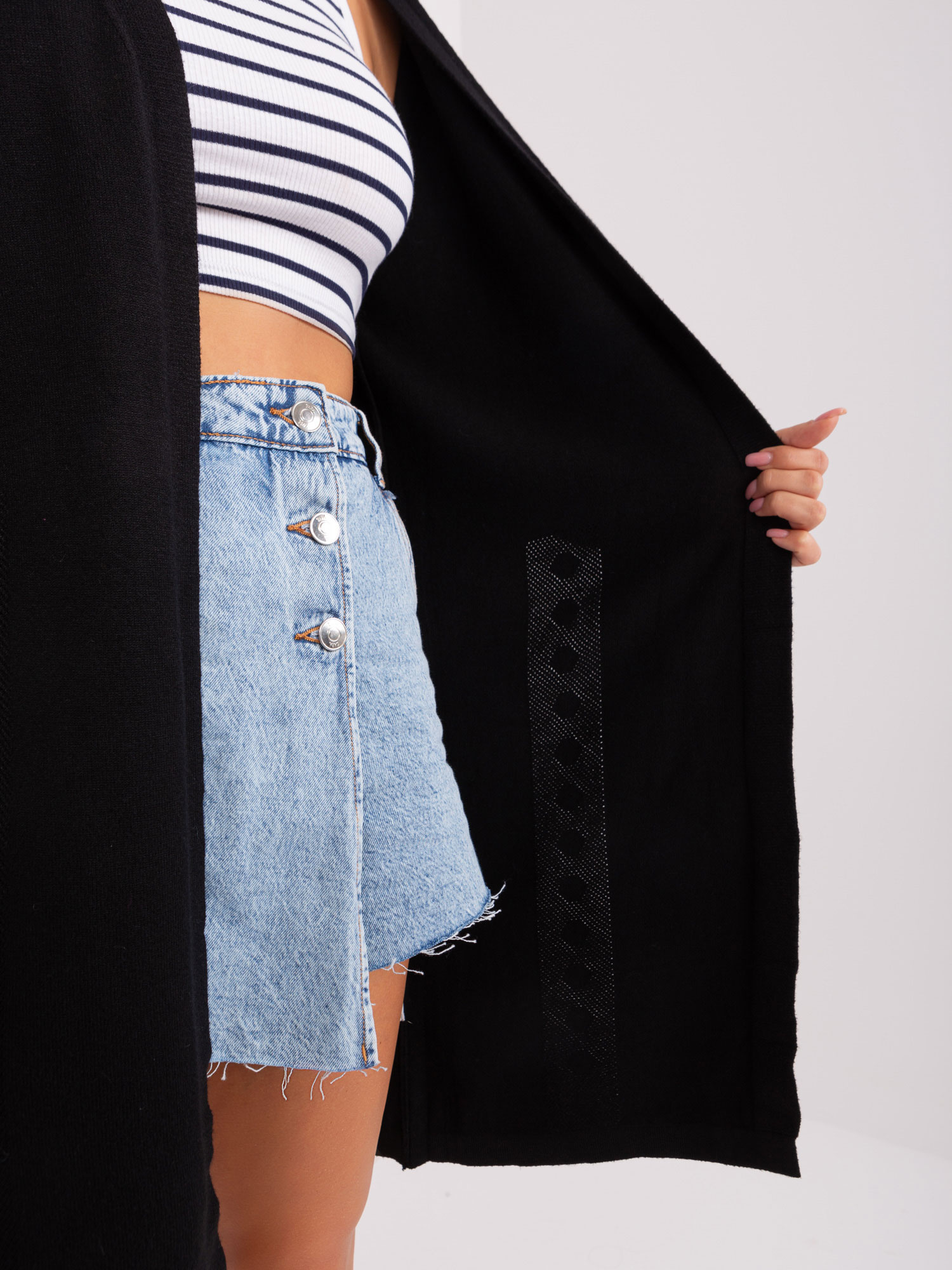 Kardigan Czarny - obrazek 3