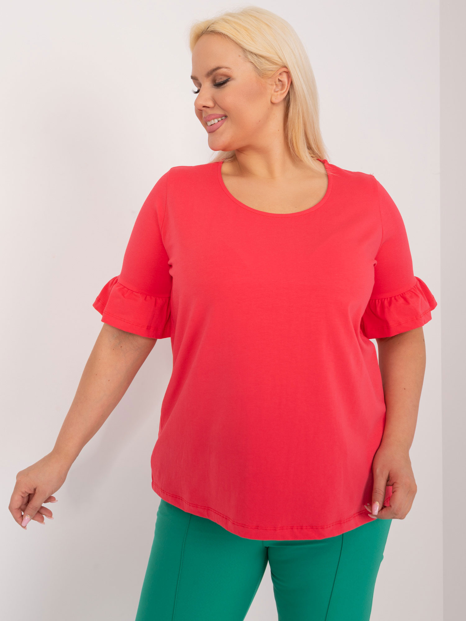 Bluzka Koralowy - obrazek 3