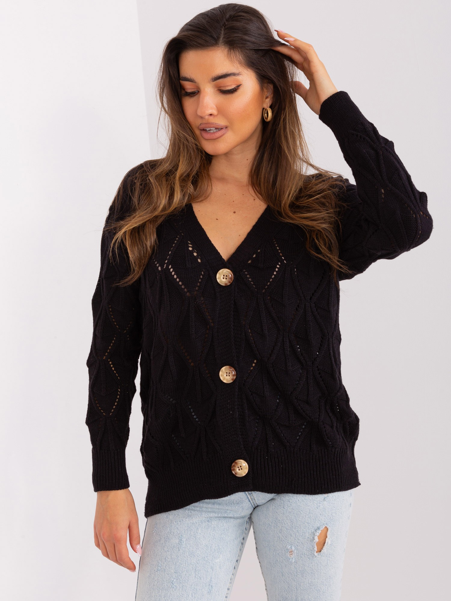 Sweter Czarny - obrazek 3