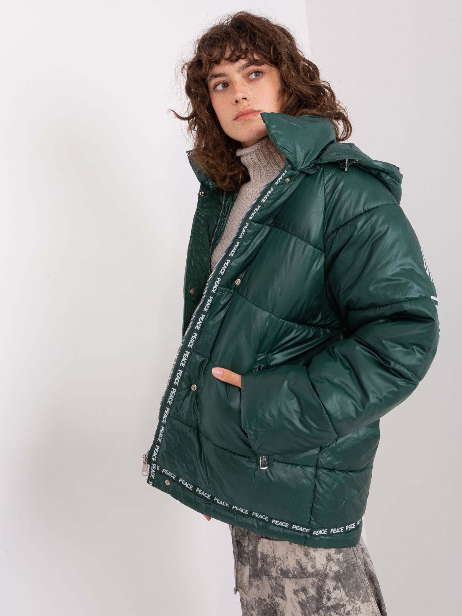 Kurtka Ciemny zielony - obrazek 3