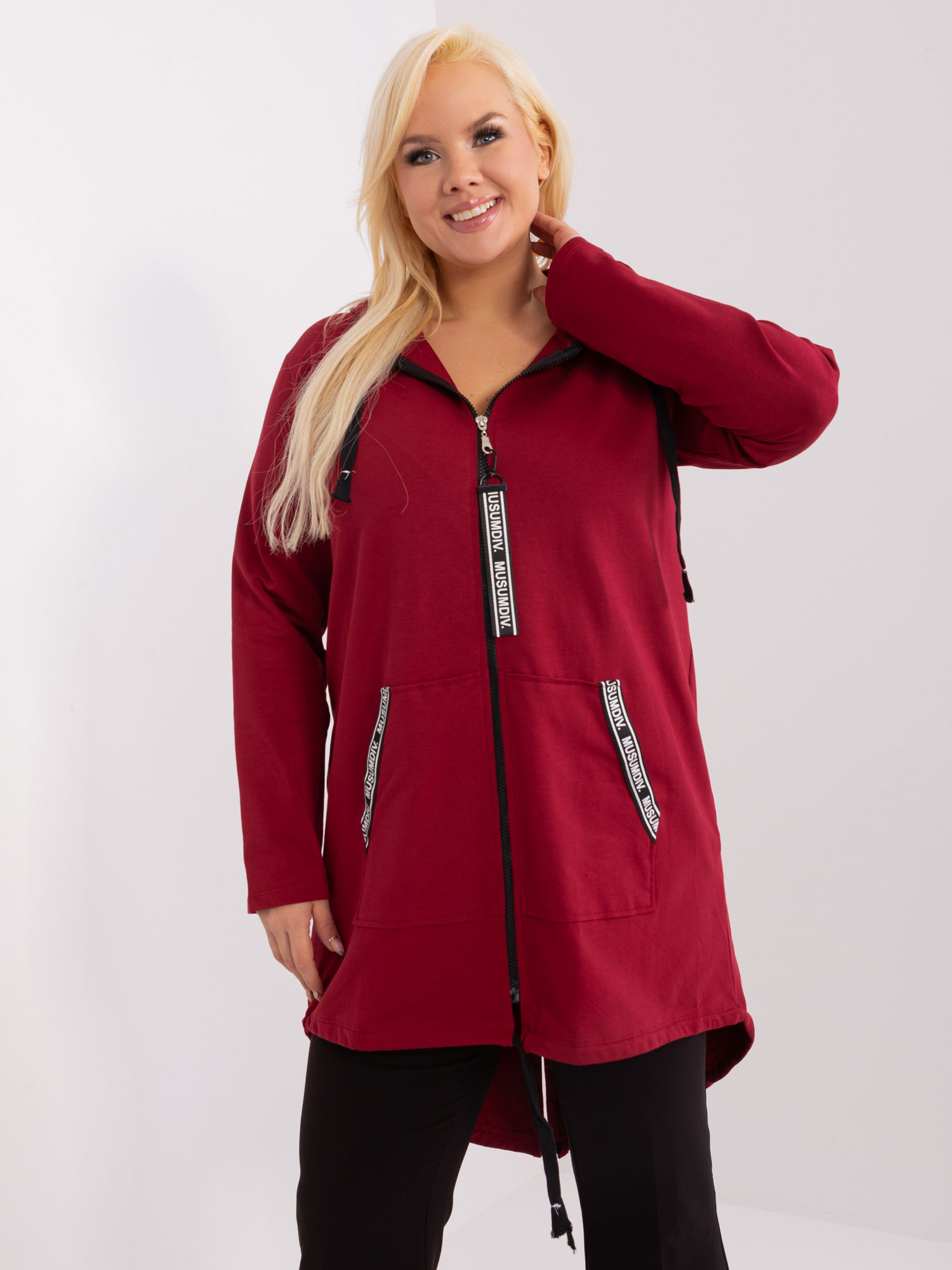 Bluza Bordowy - obrazek 3